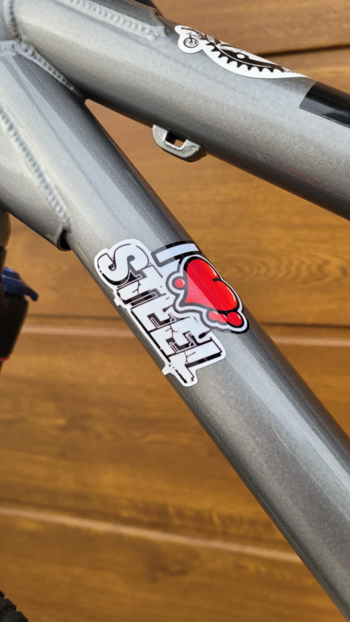 Naklejka I LOVE STEEL (1szt.)