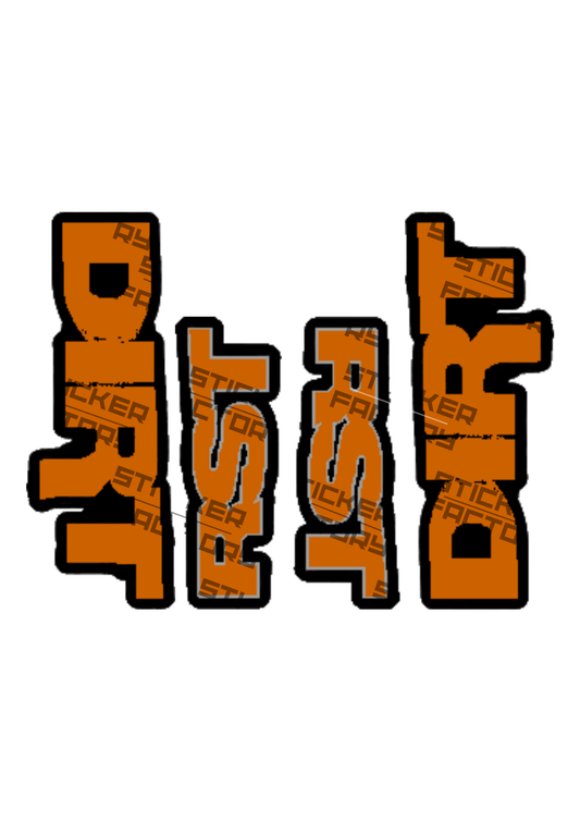 Naklejka na amortyzator RST DIRT