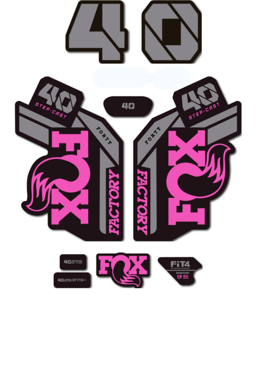 Naklejka na amortyzator Fox 40