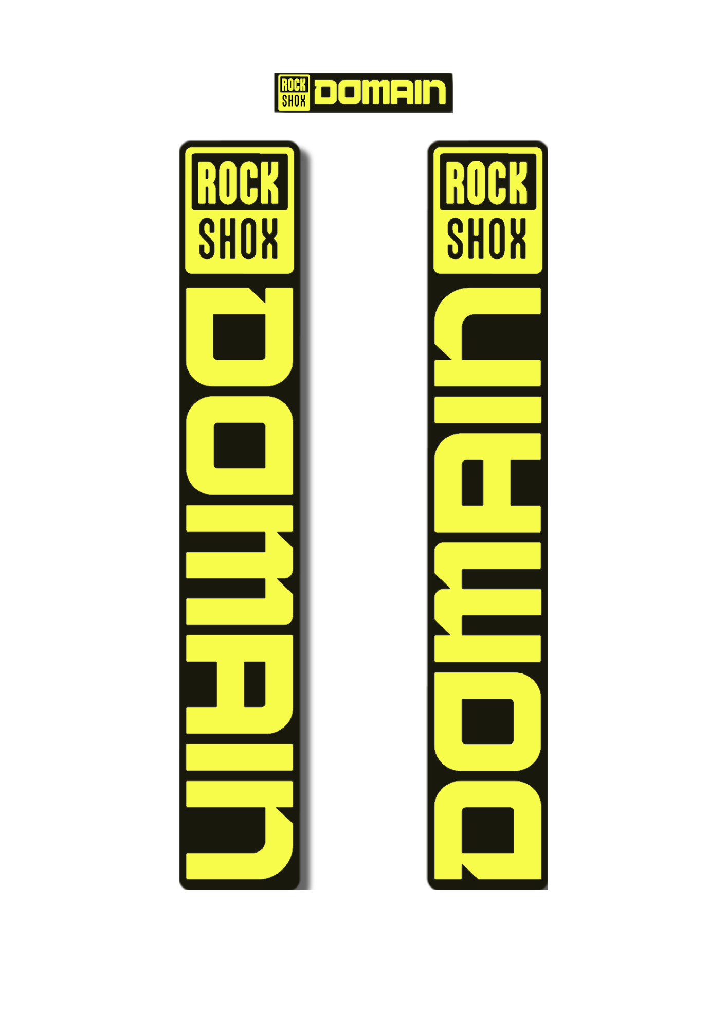 Naklejka na amortyzator Rock Shox Domain