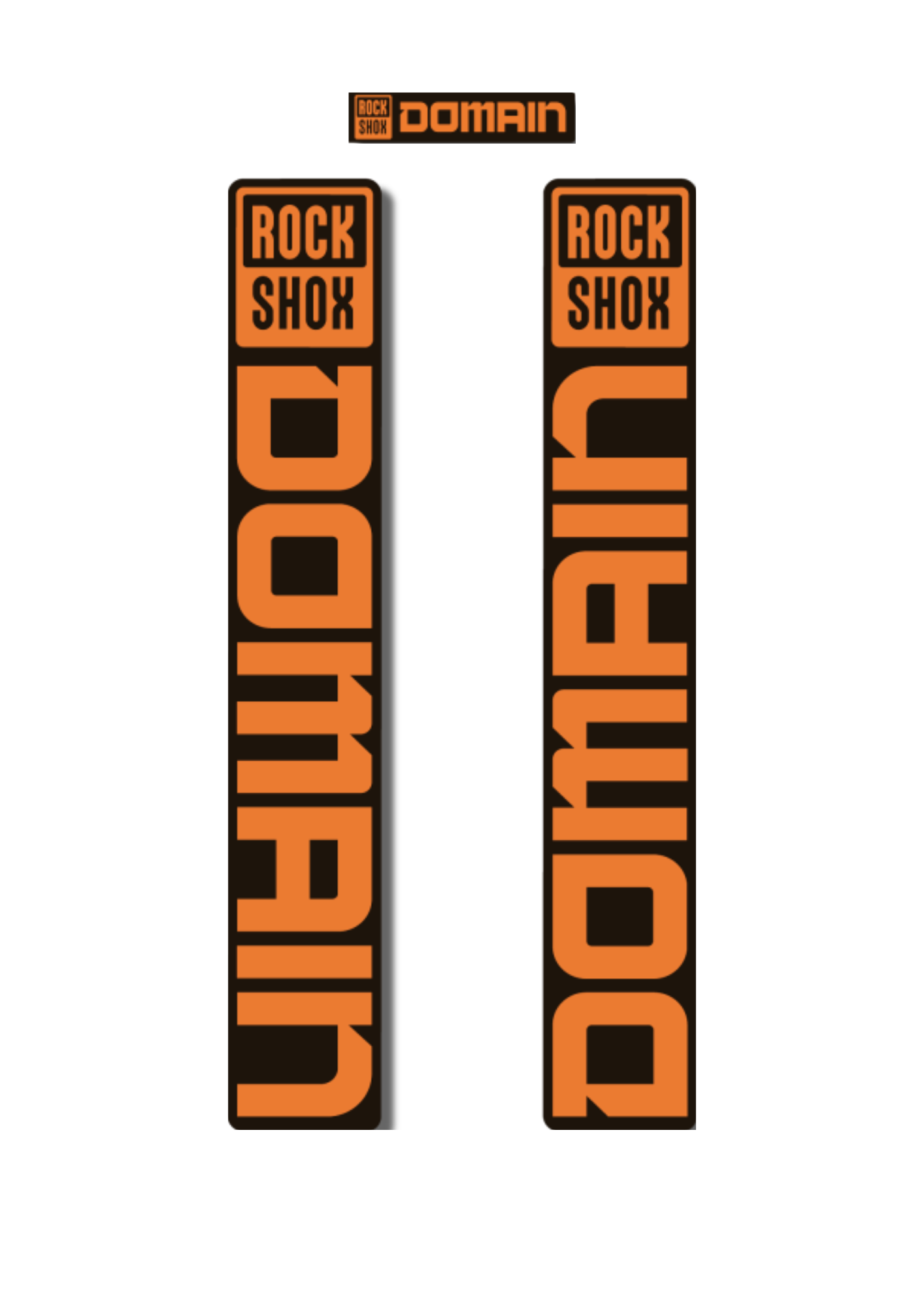 Naklejka na amortyzator Rock Shox Domain
