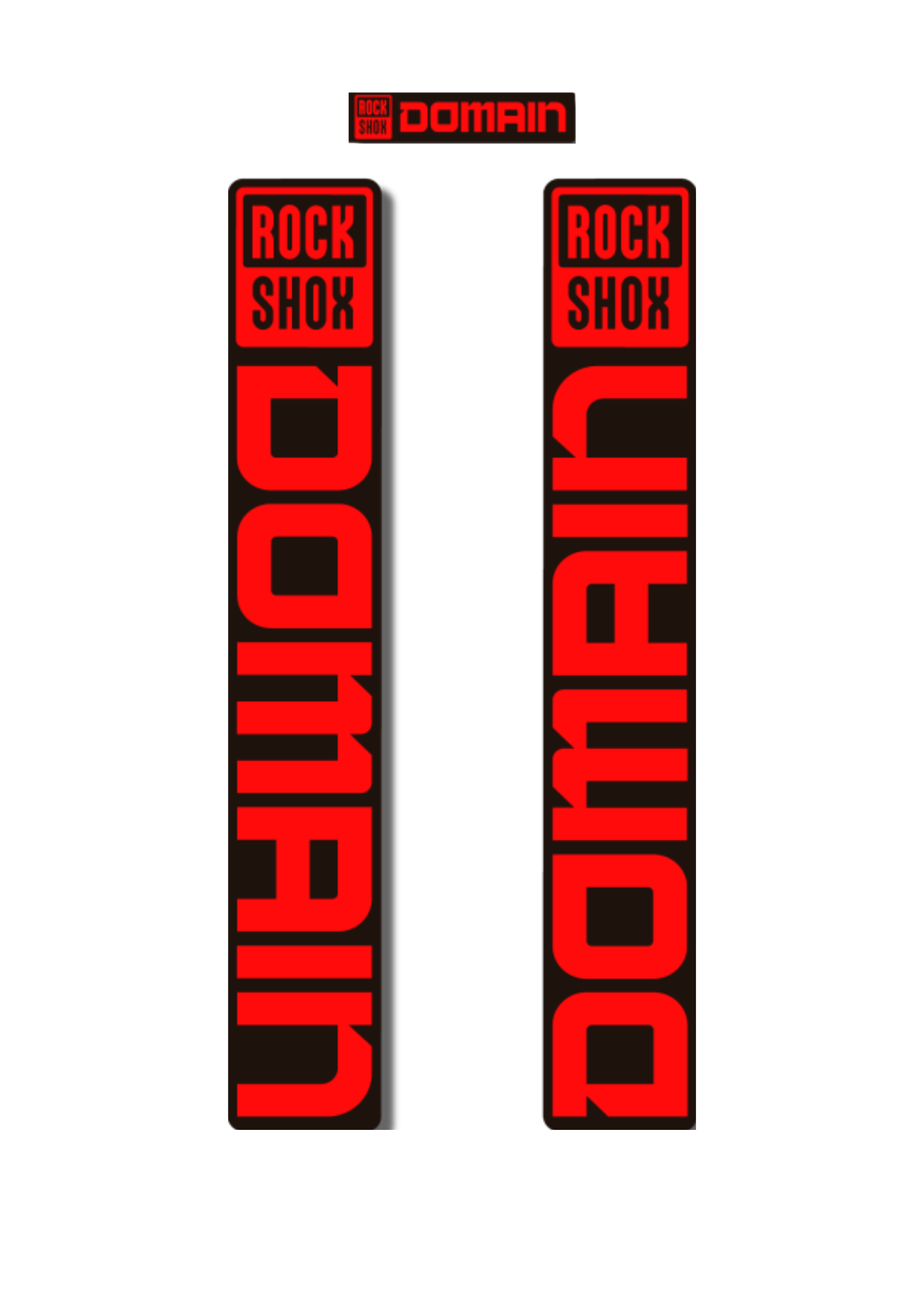 Naklejka na amortyzator Rock Shox Domain