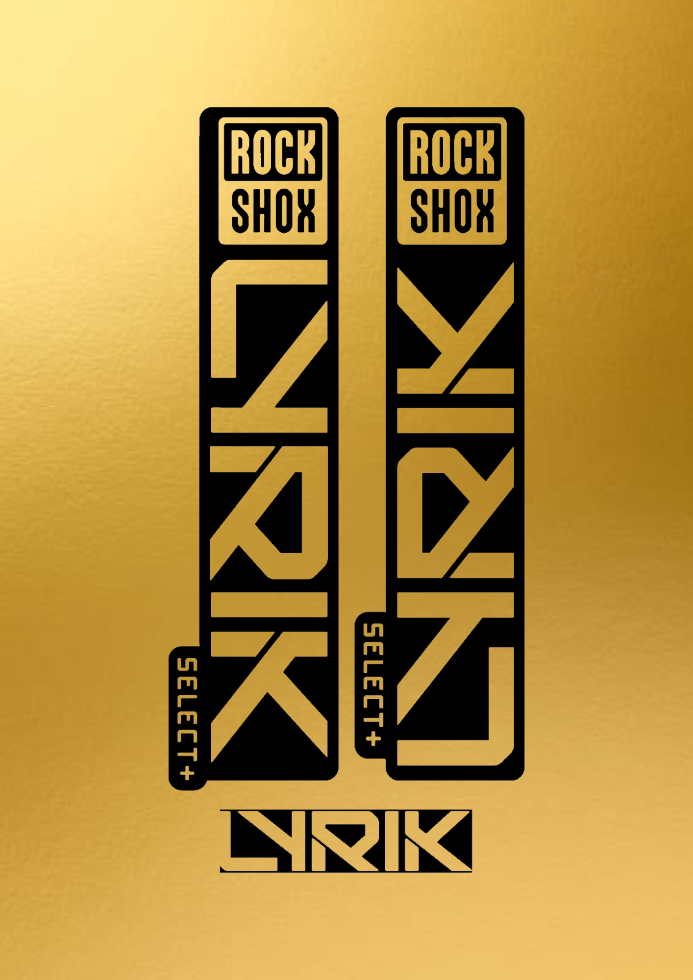 Naklejka na amortyzator Rock Shox Lyrik Select +