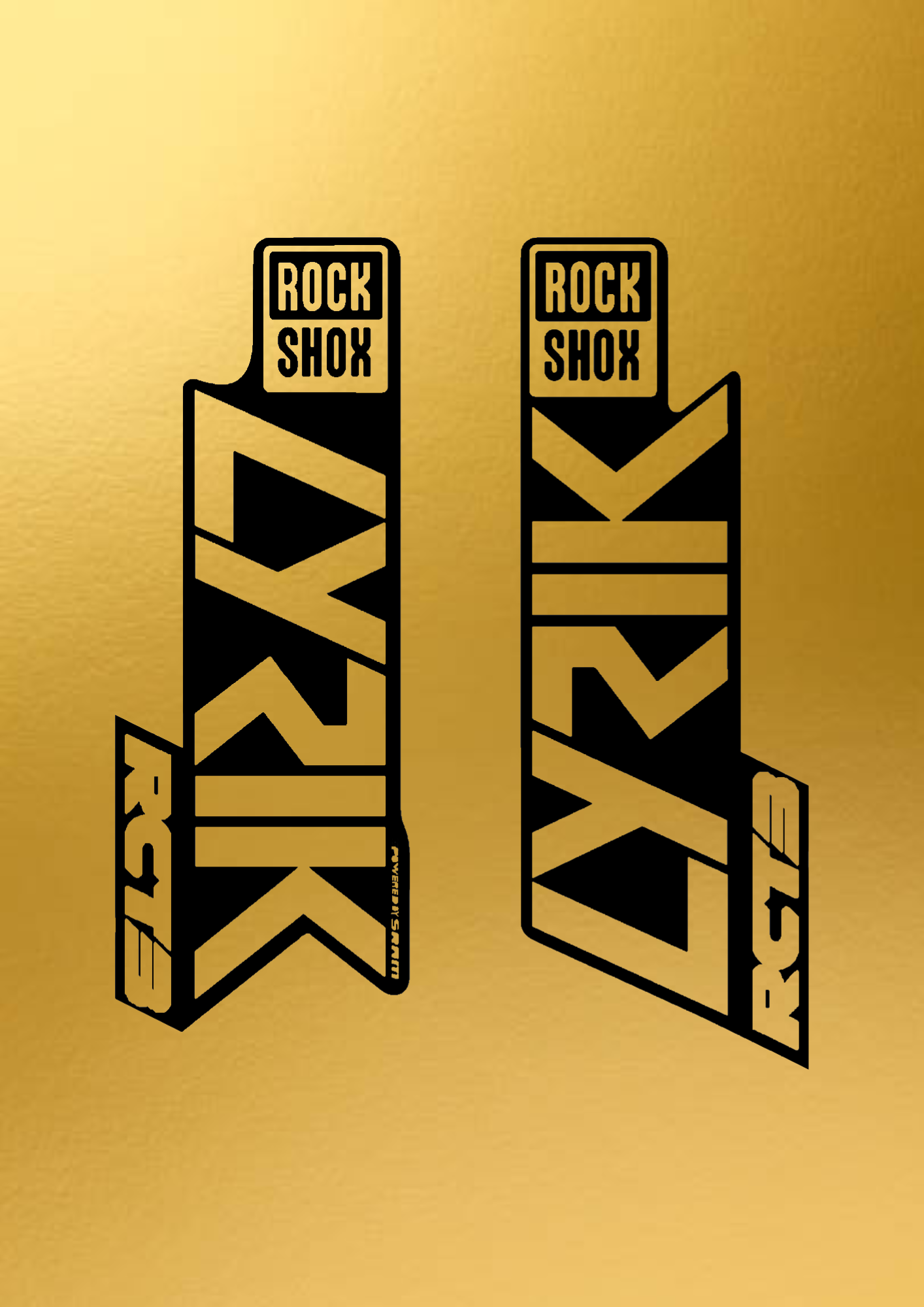 Naklejka na amortyzator Rock Shox Lyrik RCT3