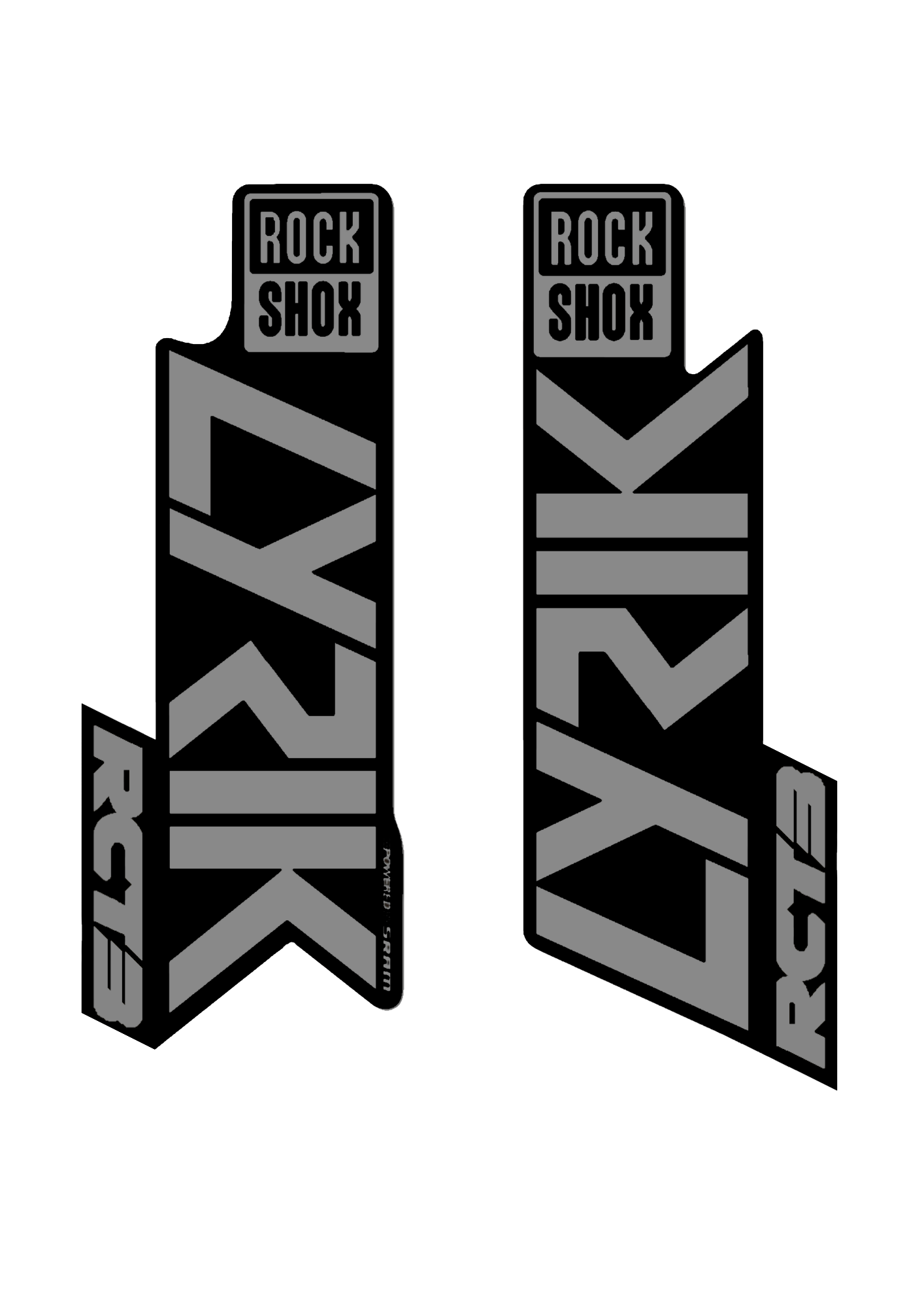 Naklejka na amortyzator Rock Shox Lyrik RCT3