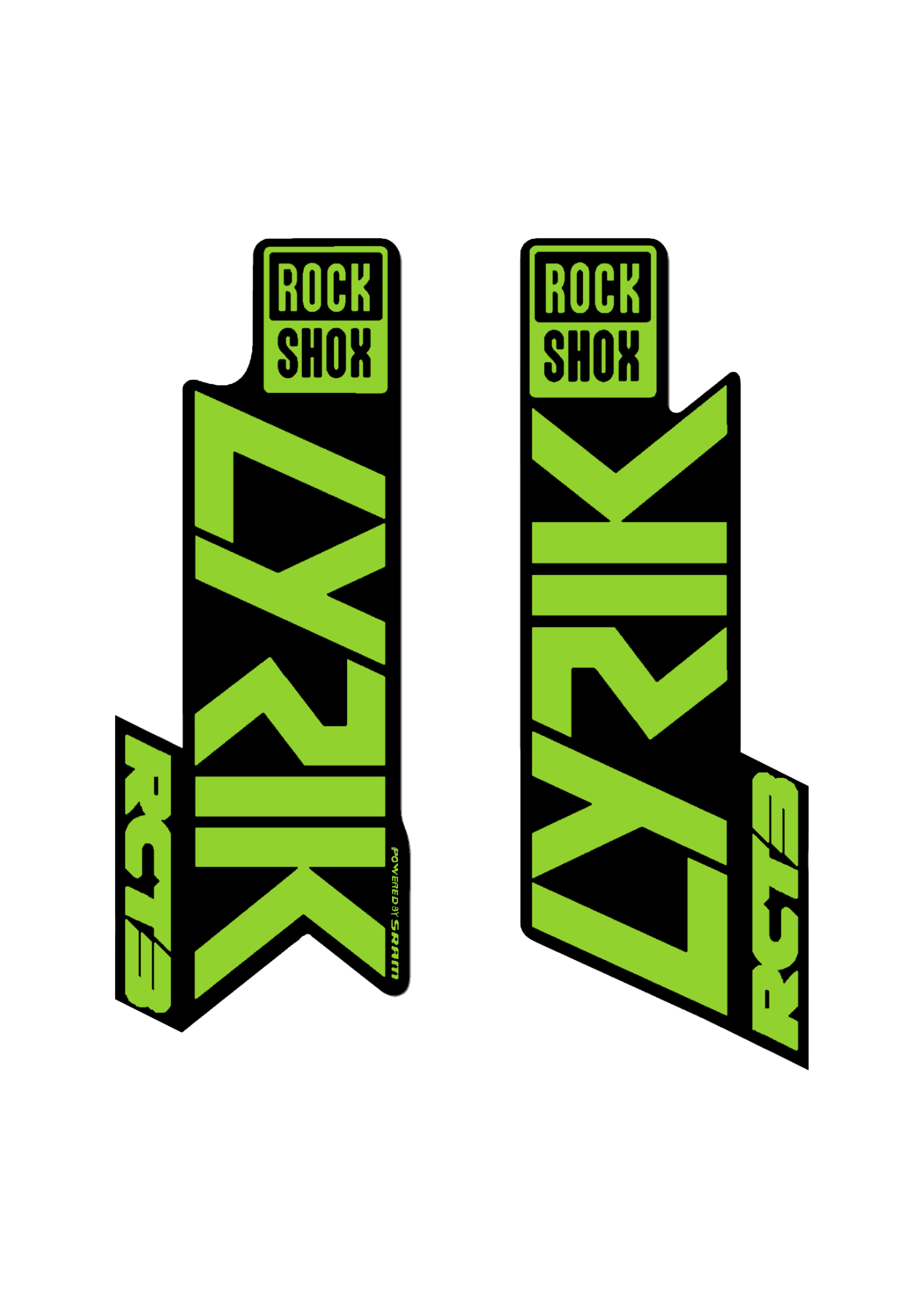 Naklejka na amortyzator Rock Shox Lyrik RCT3