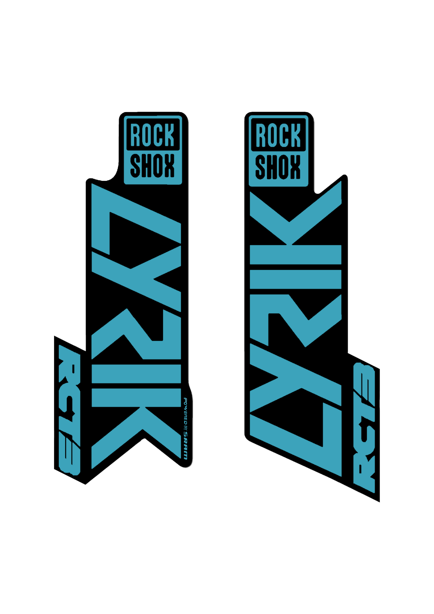 Naklejka na amortyzator Rock Shox Lyrik RCT3
