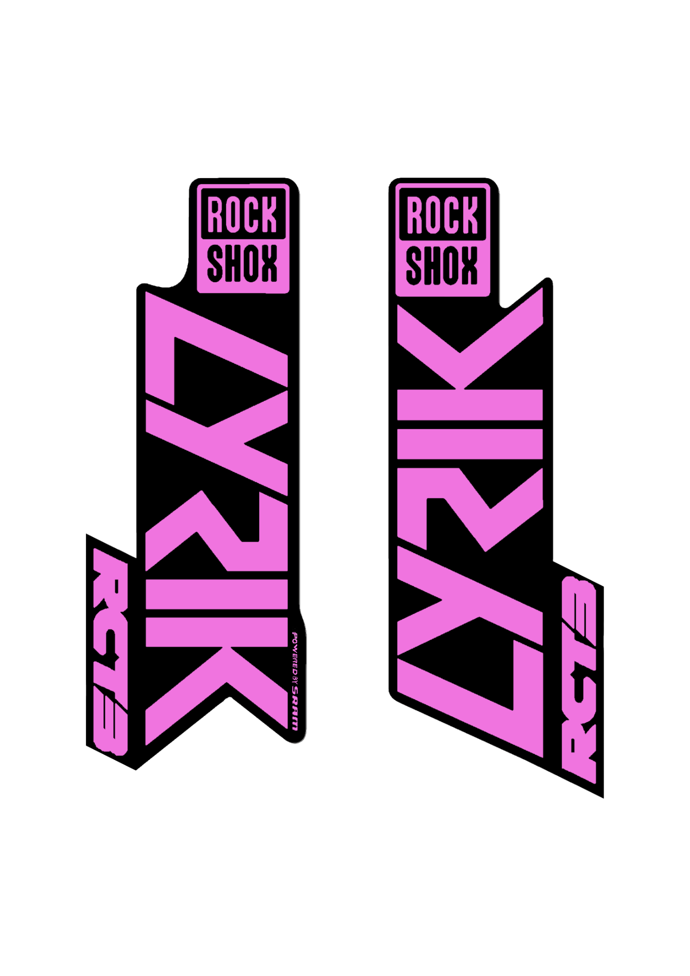 Naklejka na amortyzator Rock Shox Lyrik RCT3