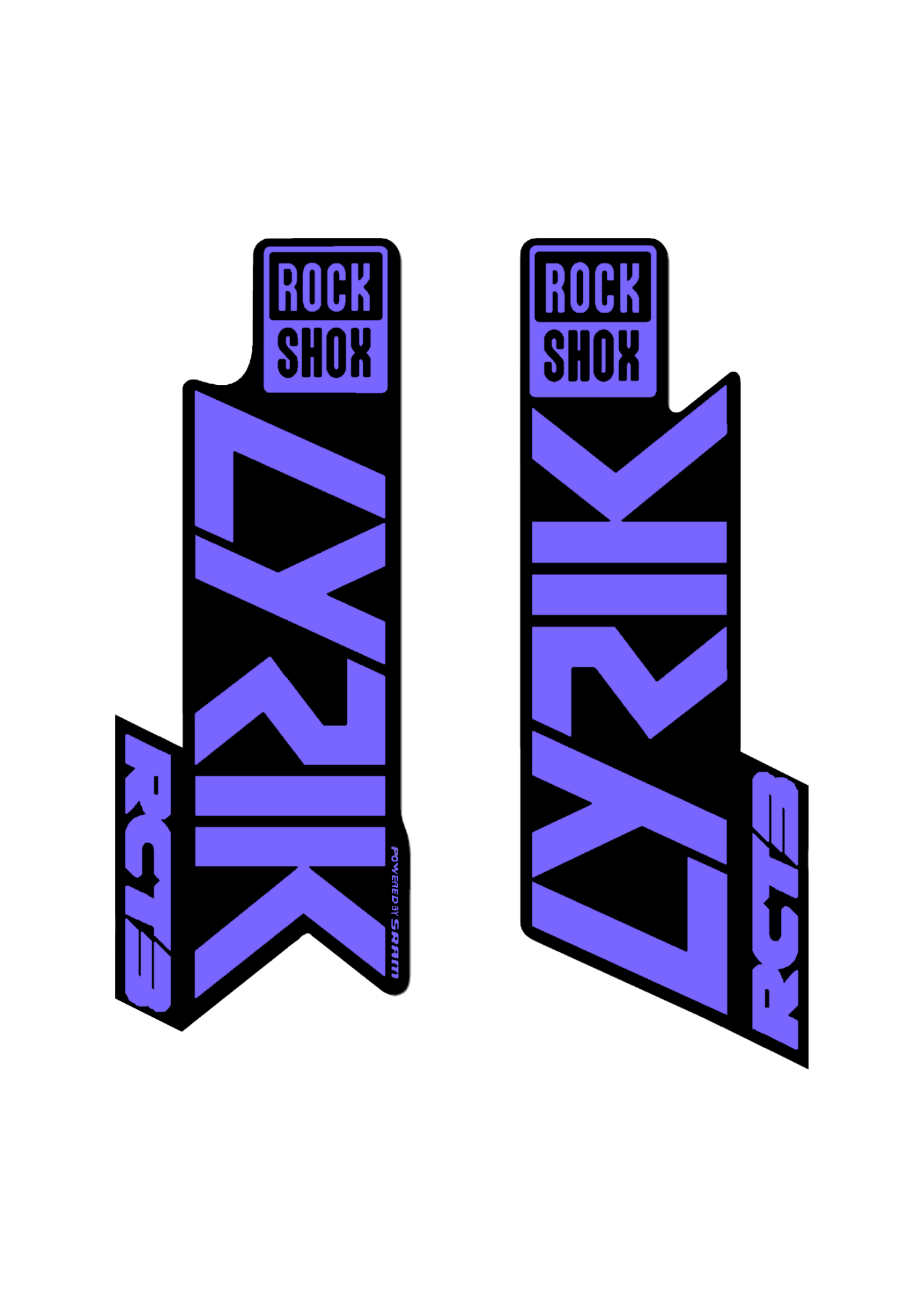 Naklejka na amortyzator Rock Shox Lyrik RCT3