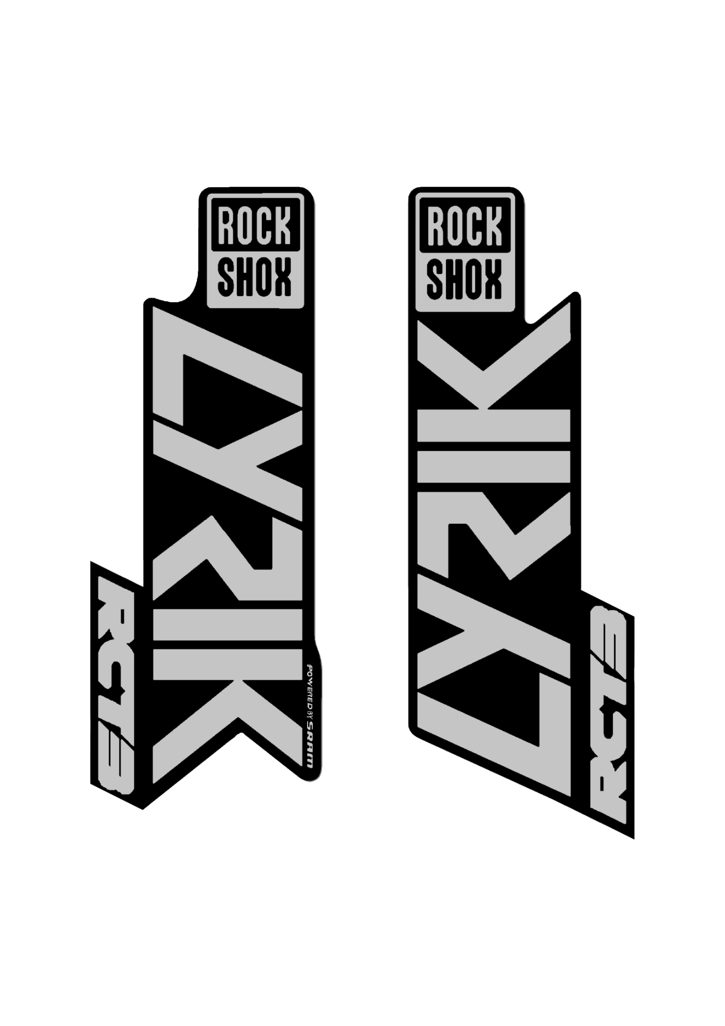 Naklejka na amortyzator Rock Shox Lyrik RCT3