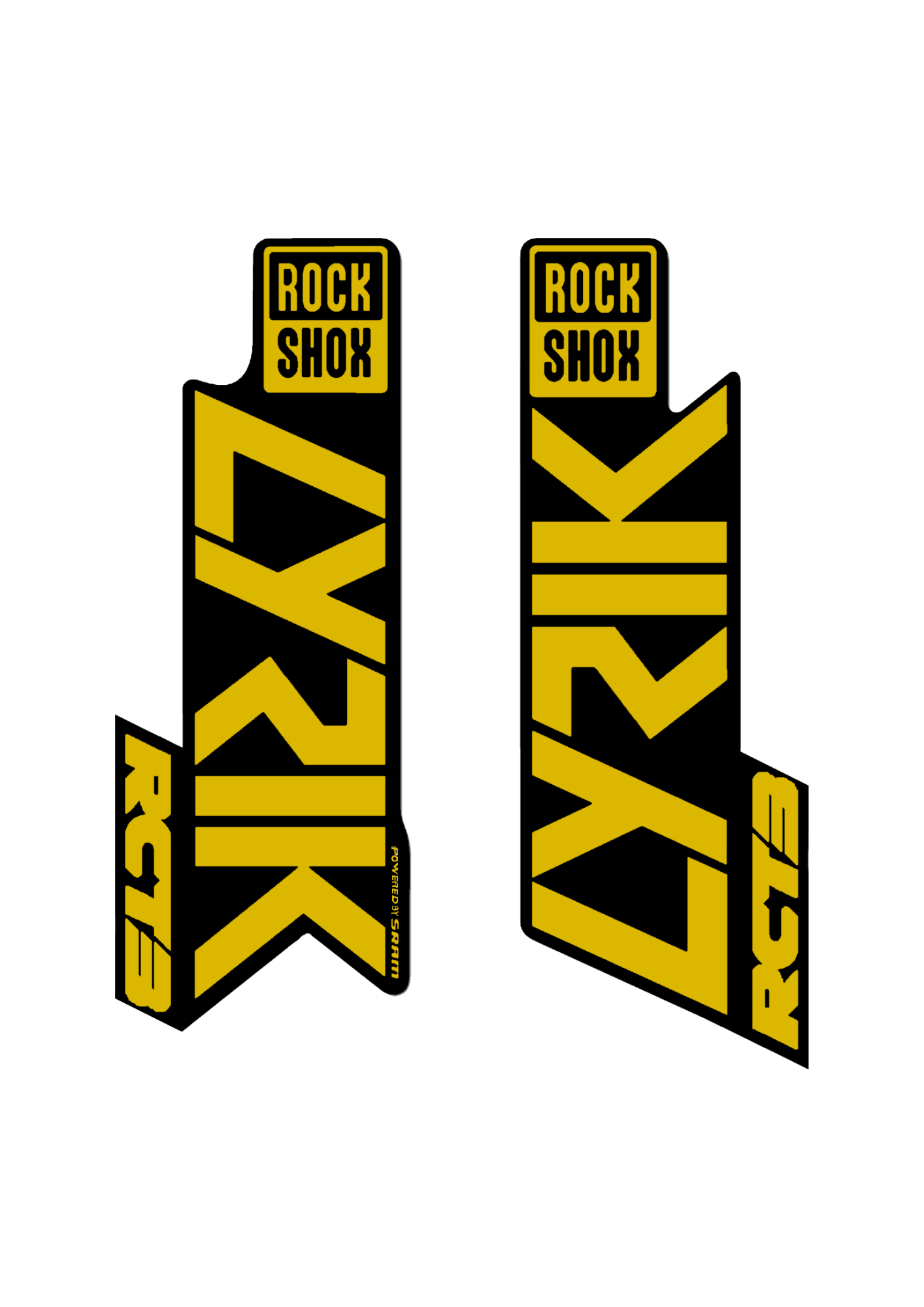 Naklejka na amortyzator Rock Shox Lyrik RCT3