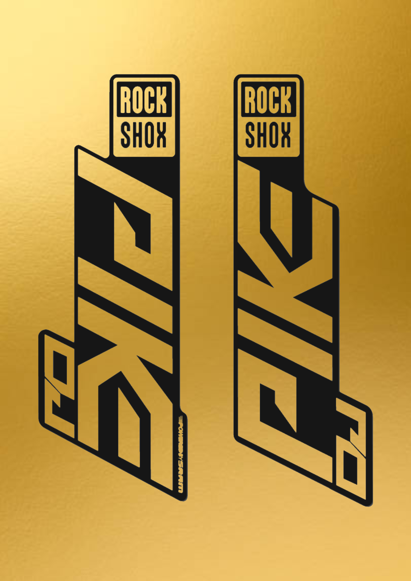 Naklejka na amortyzator Rock Shox Pike Dj