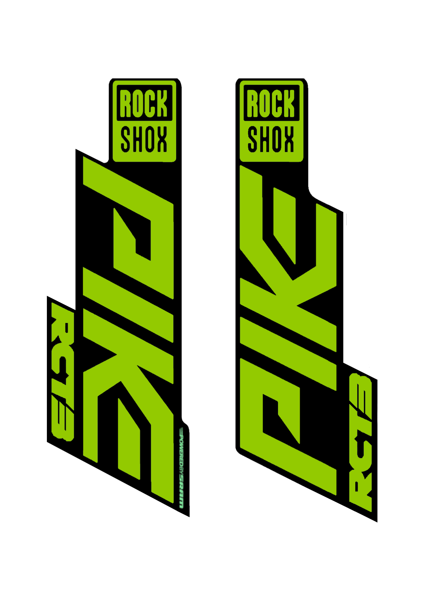Naklejka na amortyzator Rock Shox Pike RCT3