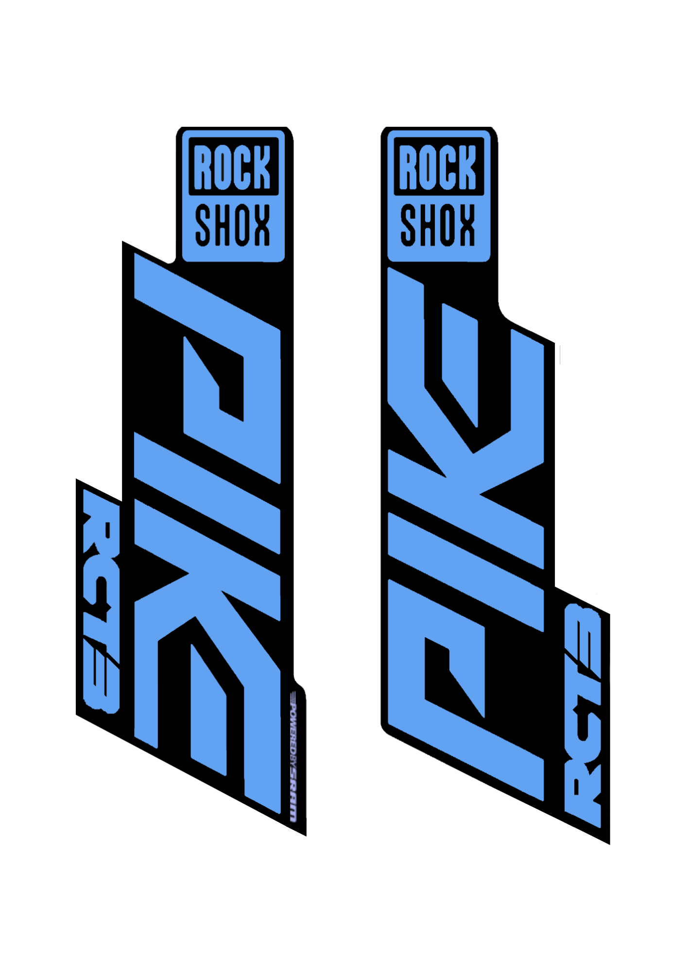 Naklejka na amortyzator Rock Shox Pike RCT3