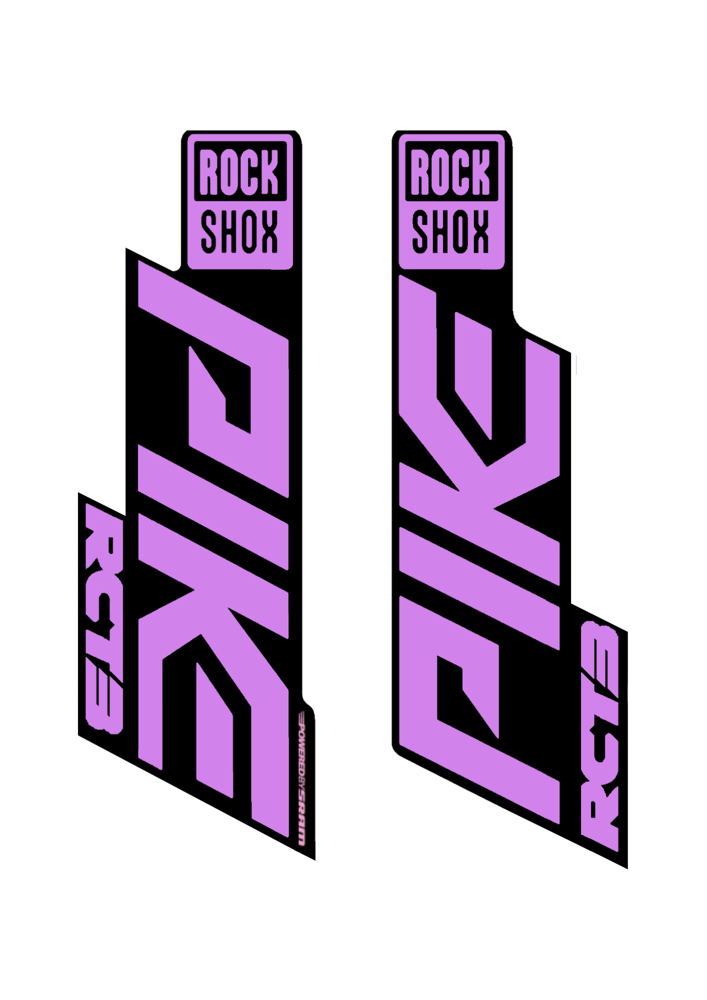 Naklejka na amortyzator Rock Shox Pike RCT3