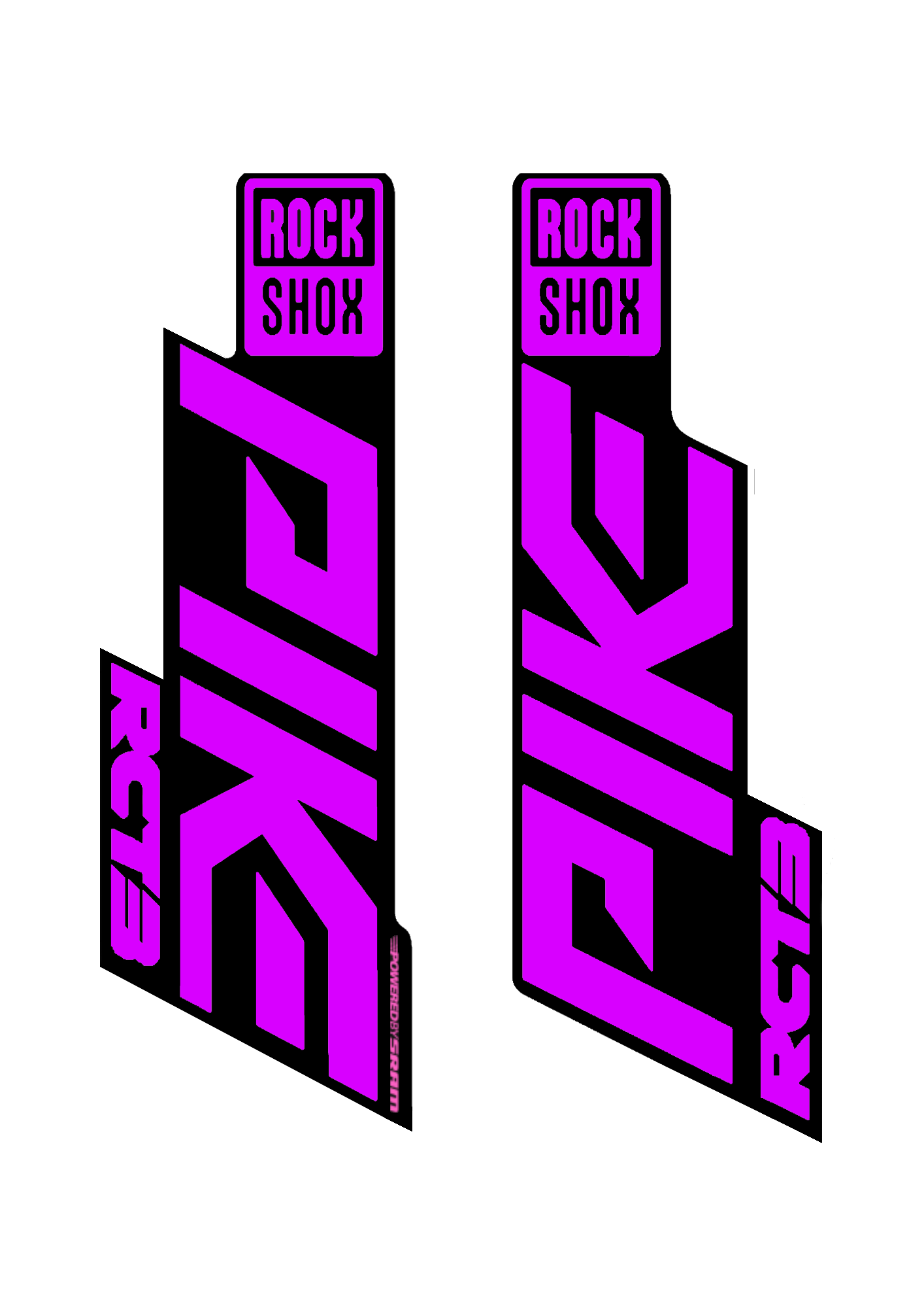 Naklejka na amortyzator Rock Shox Pike RCT3