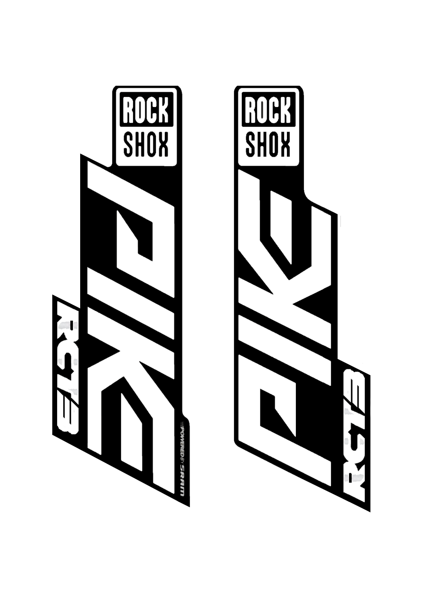 Naklejka na amortyzator Rock Shox Pike RCT3