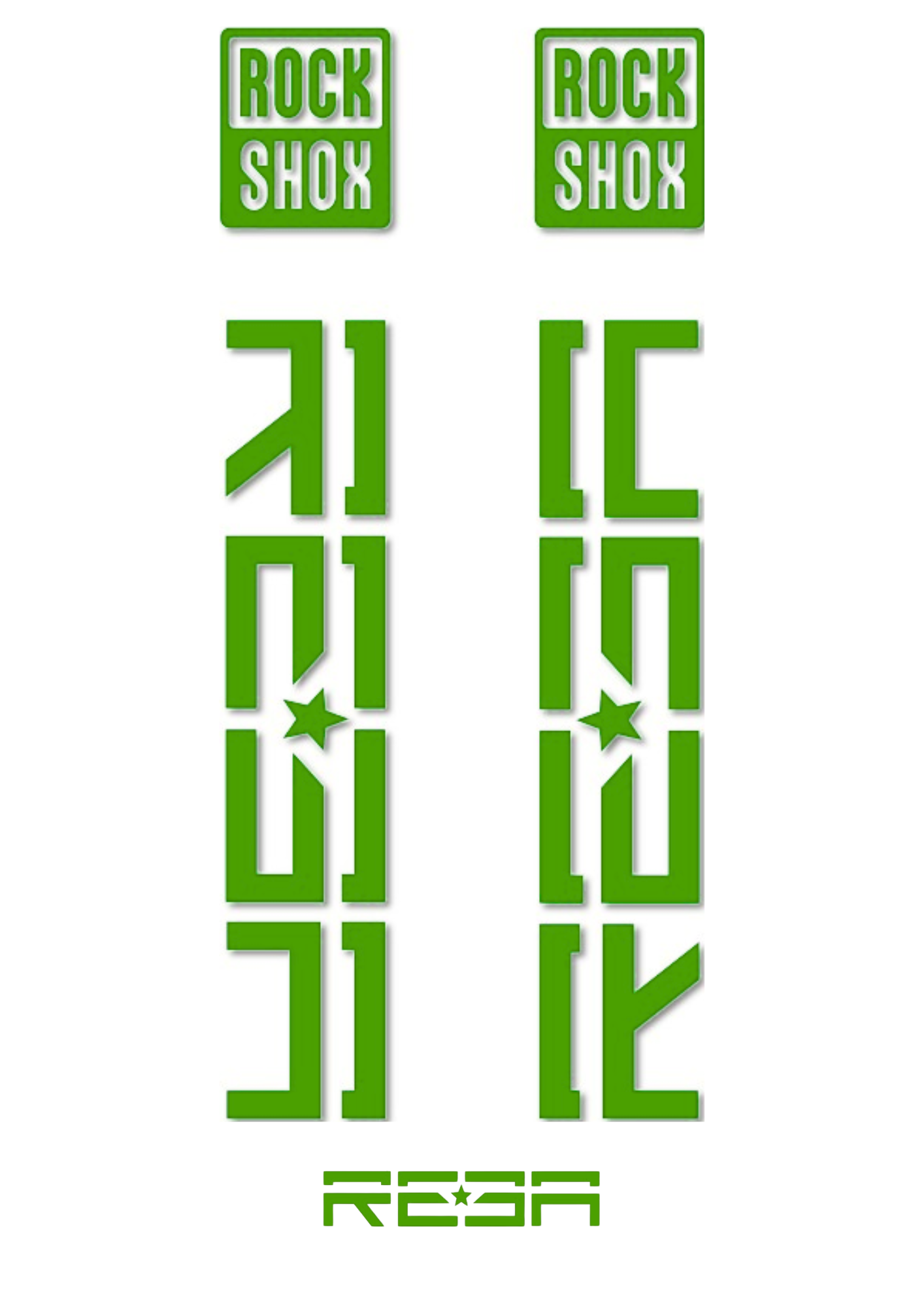 Naklejka na amortyzator Rock Shox Reba
