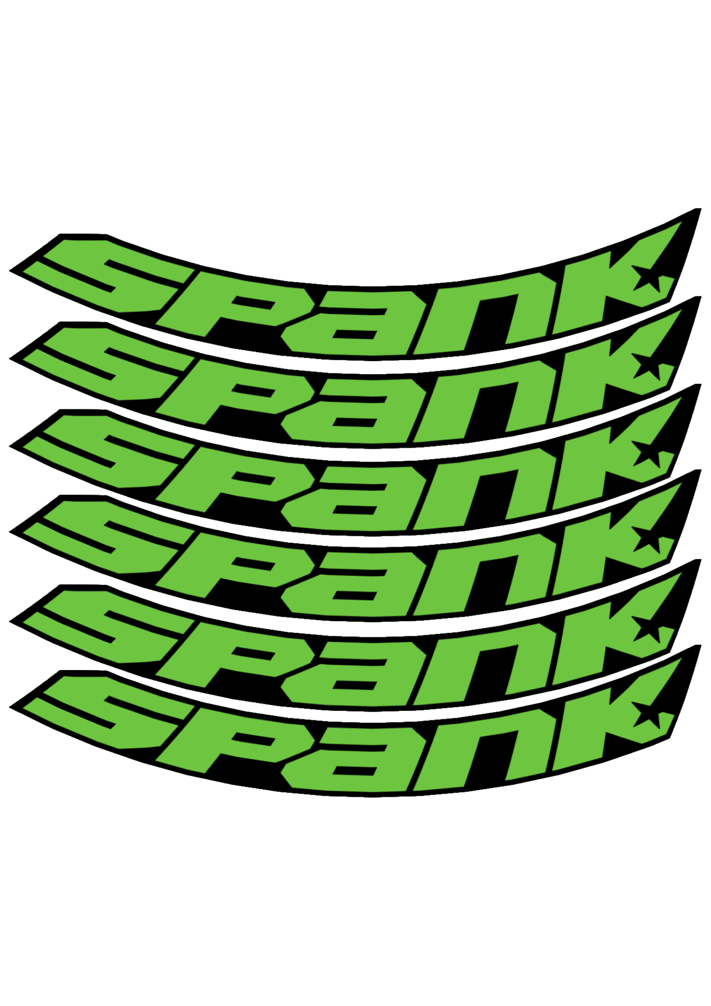 Naklejki na obręcz Spank Spike 26 (6 sztuk)