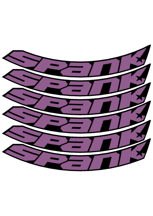 Naklejki na obręcz Spank Spike 26 (6 sztuk)