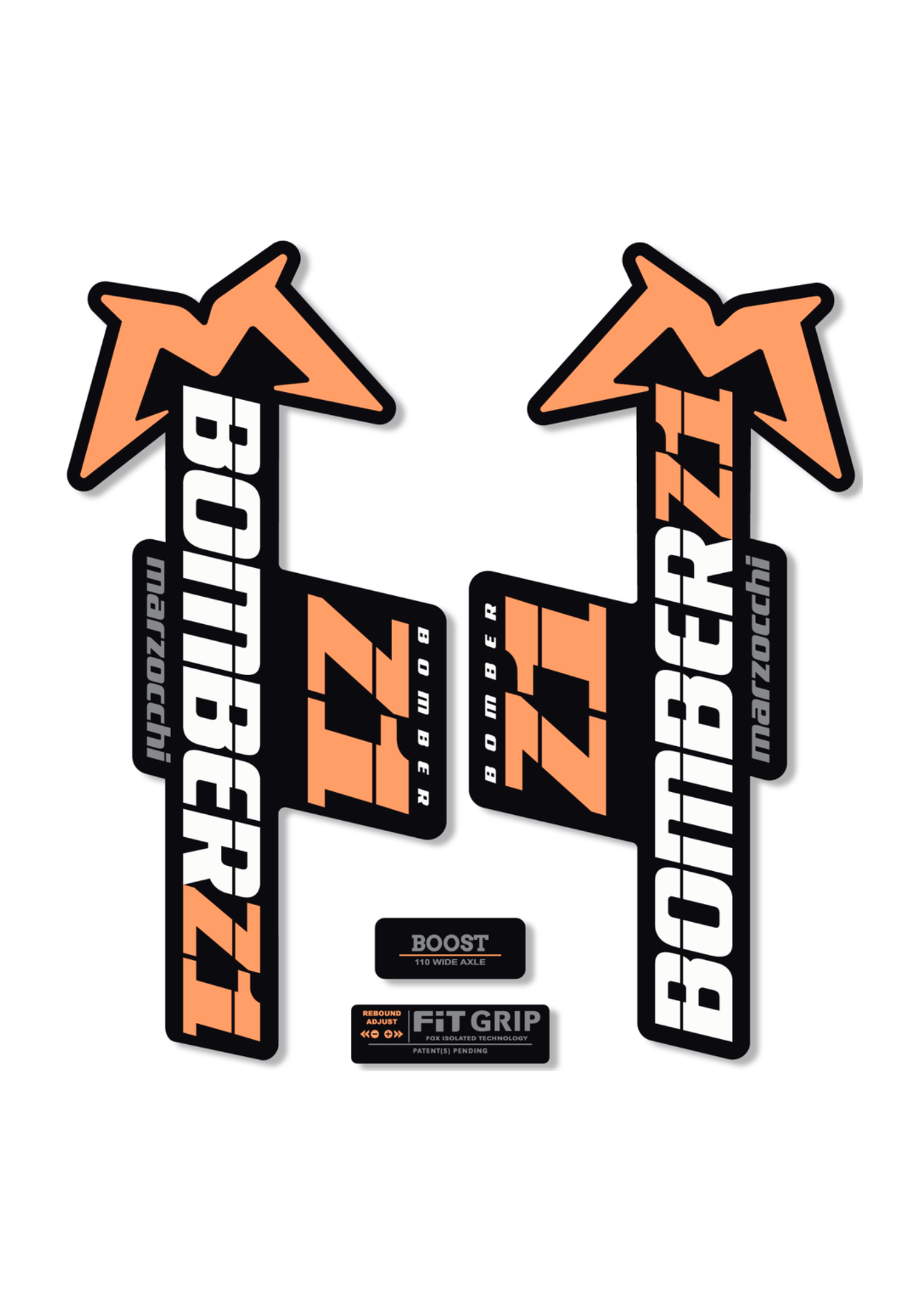 Naklejka na amortyzator Marzocchi Bomber Z1