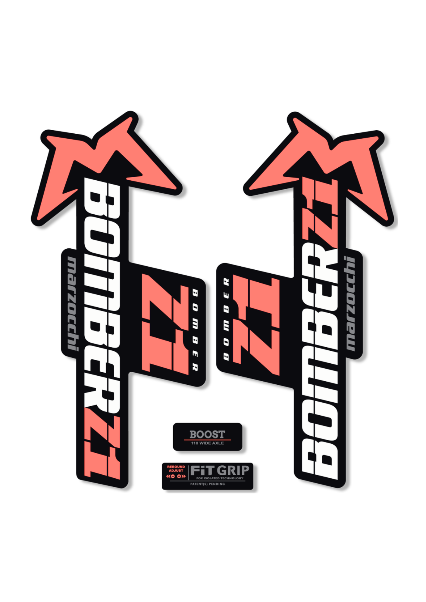 Naklejka na amortyzator Marzocchi Bomber Z1