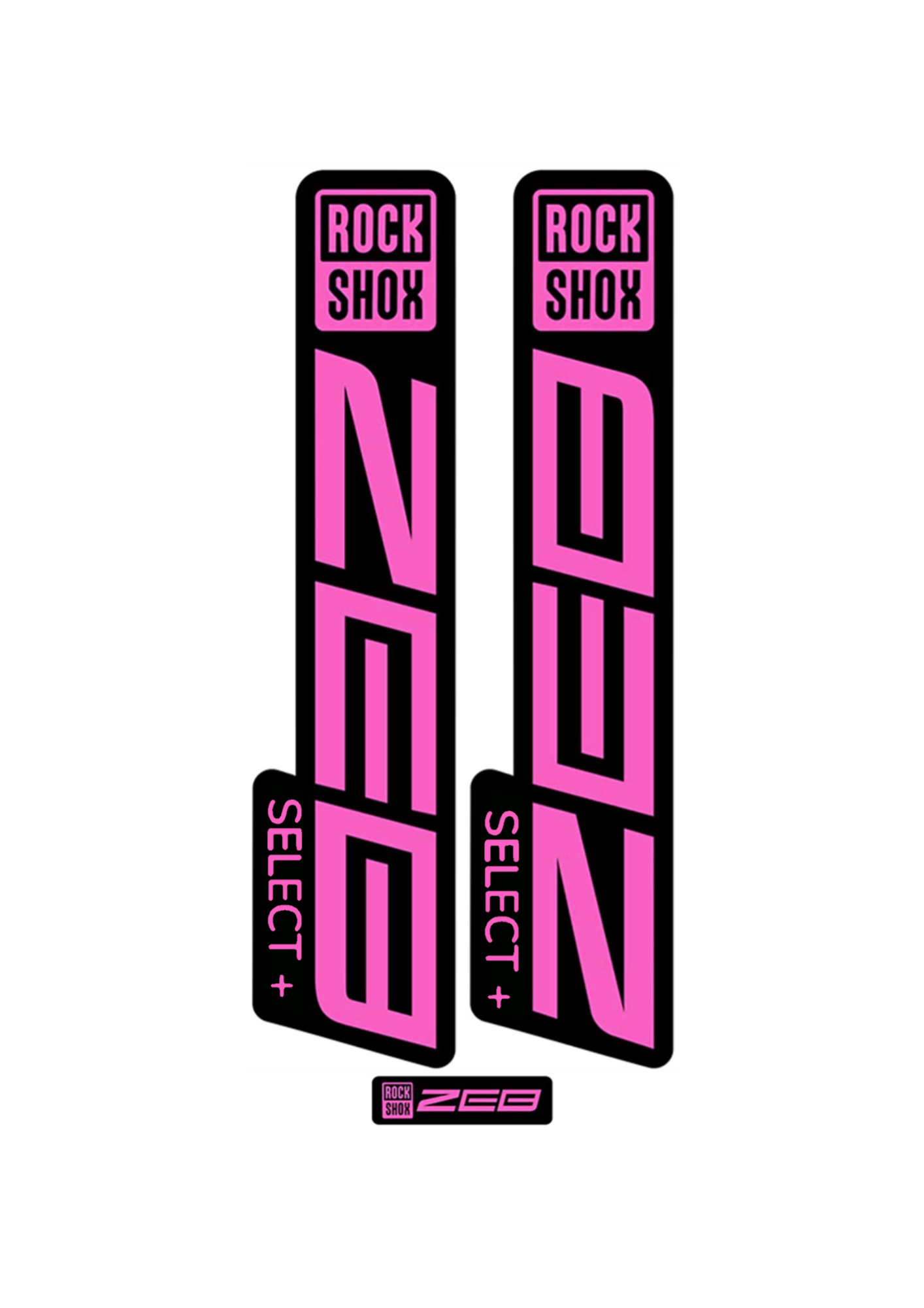 Naklejka na amortyzator Rock Shox ZEB select+