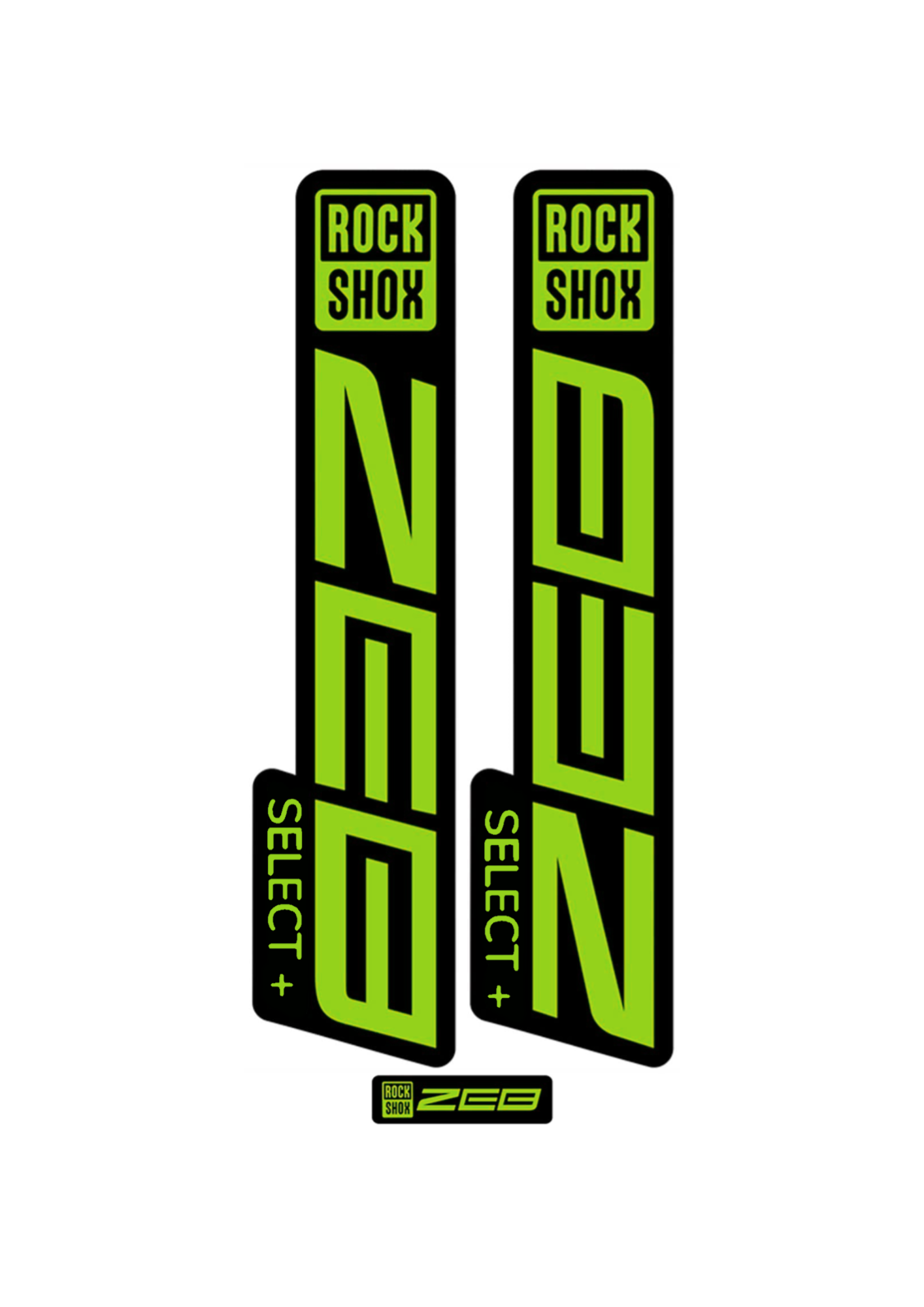 Naklejka na amortyzator Rock Shox ZEB select+
