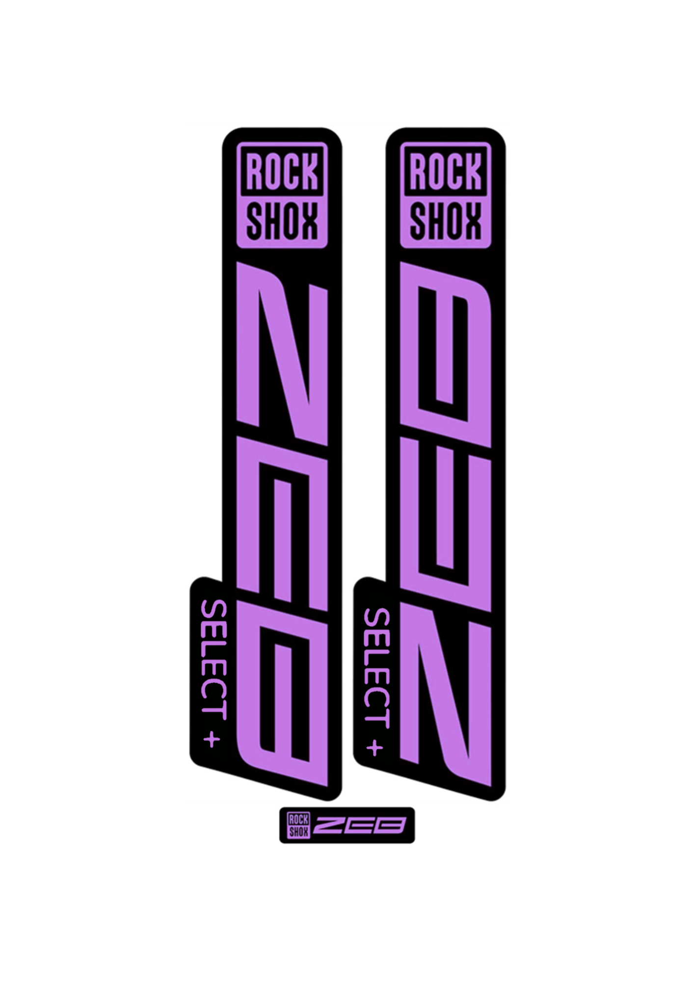 Naklejka na amortyzator Rock Shox ZEB select+