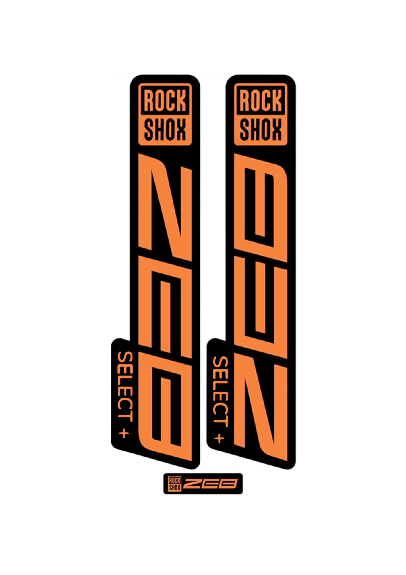 Naklejka na amortyzator Rock Shox ZEB select+