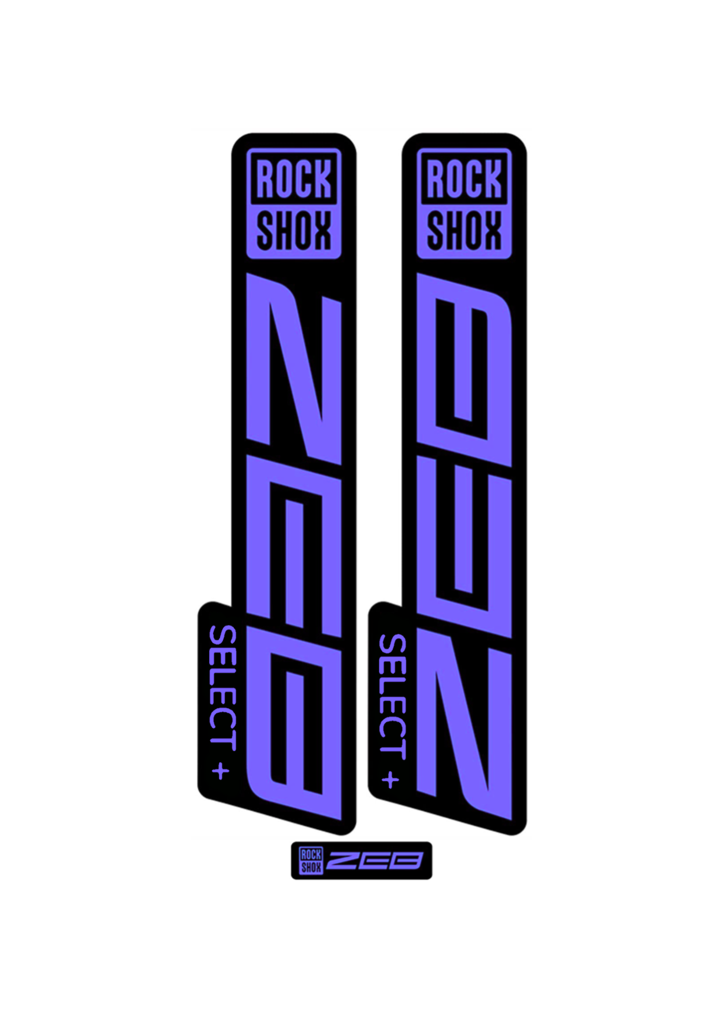 Naklejka na amortyzator Rock Shox ZEB select+