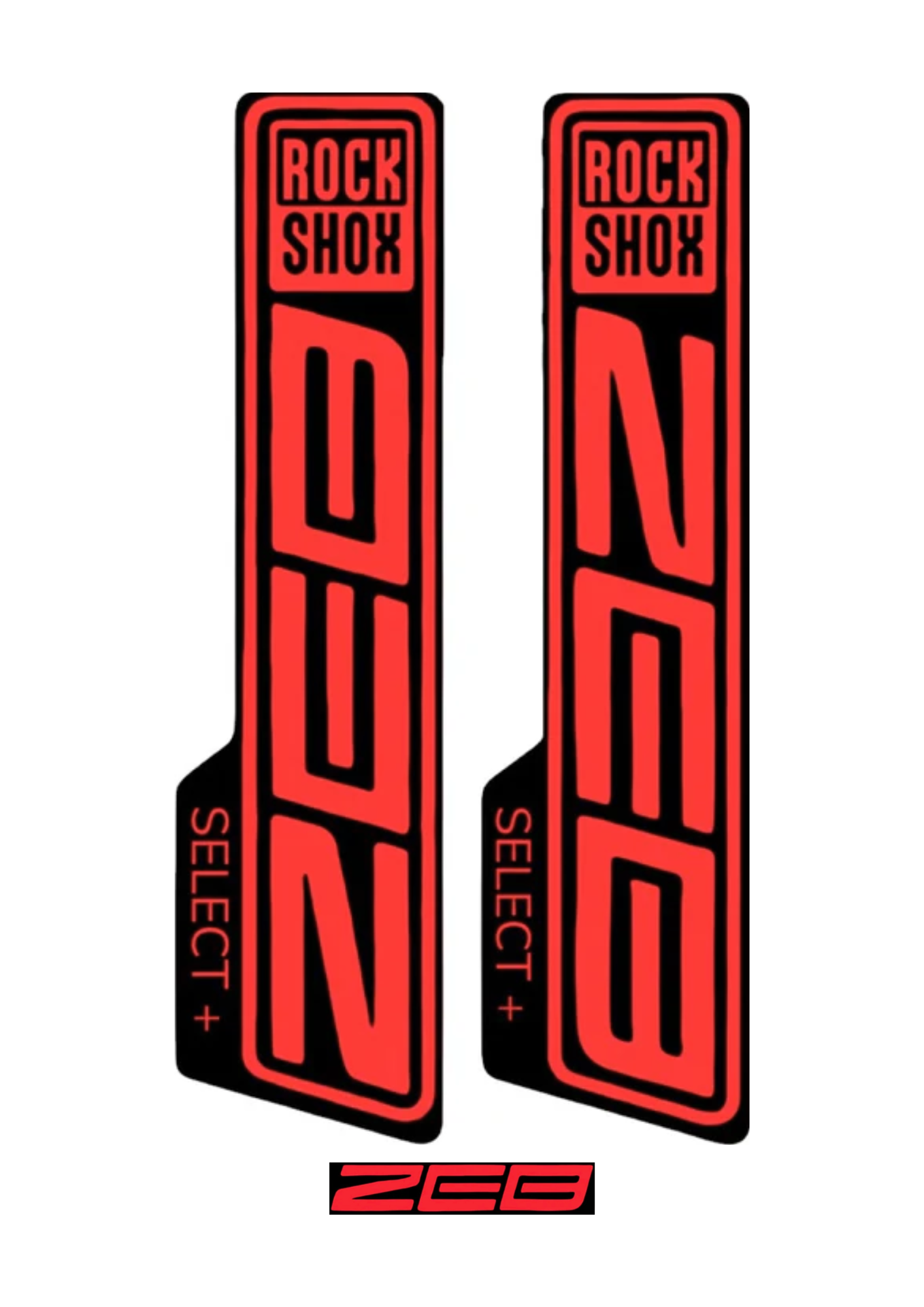 Naklejka na amortyzator Rock Shox ZEB select+