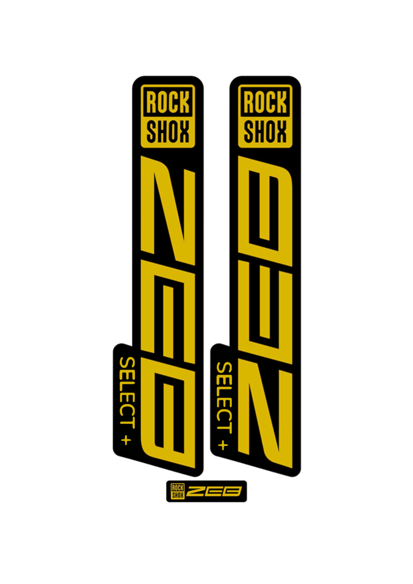 Naklejka na amortyzator Rock Shox ZEB select+