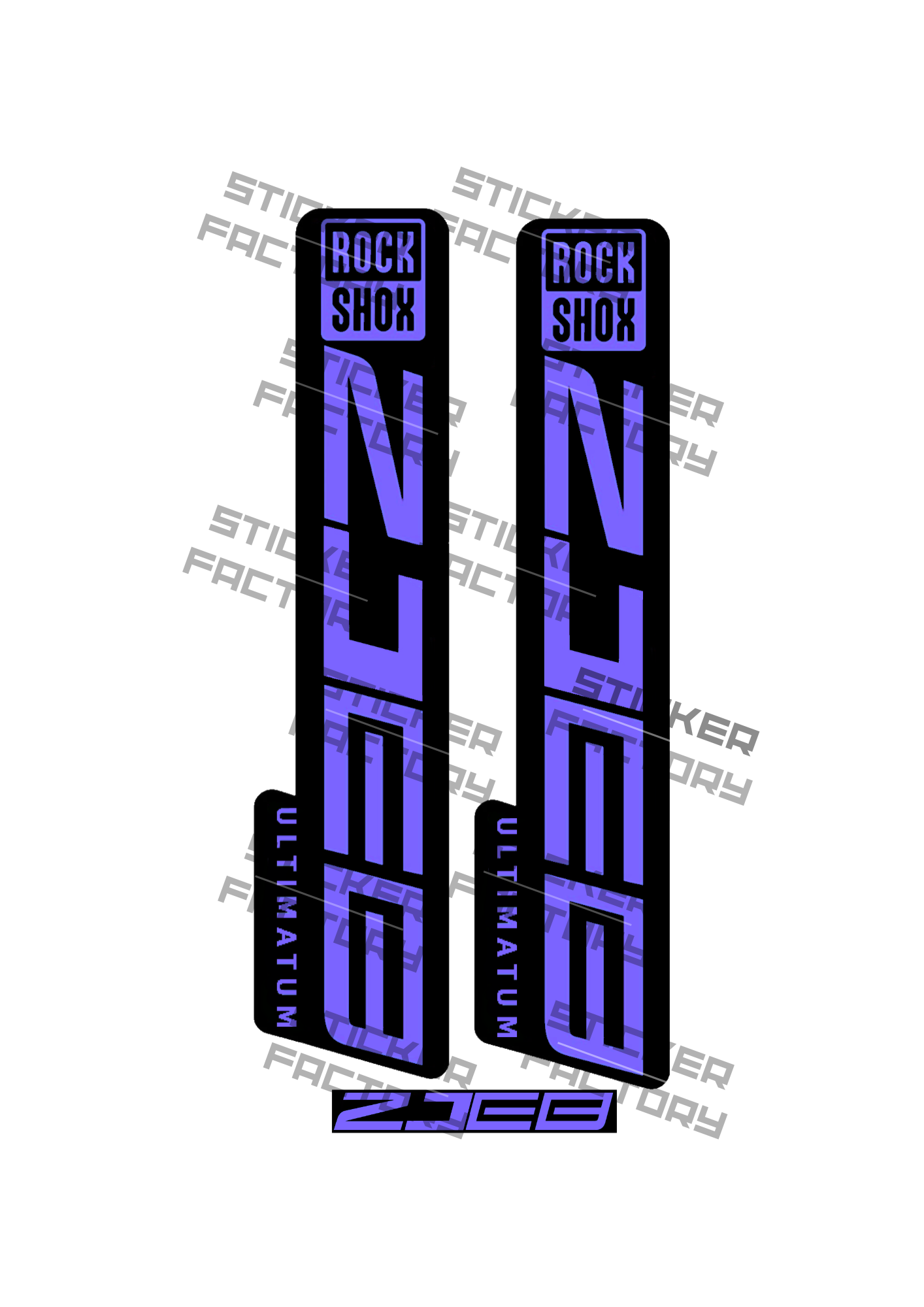 Naklejka na amortyzator Rock Shox ZJEB Ultimatum