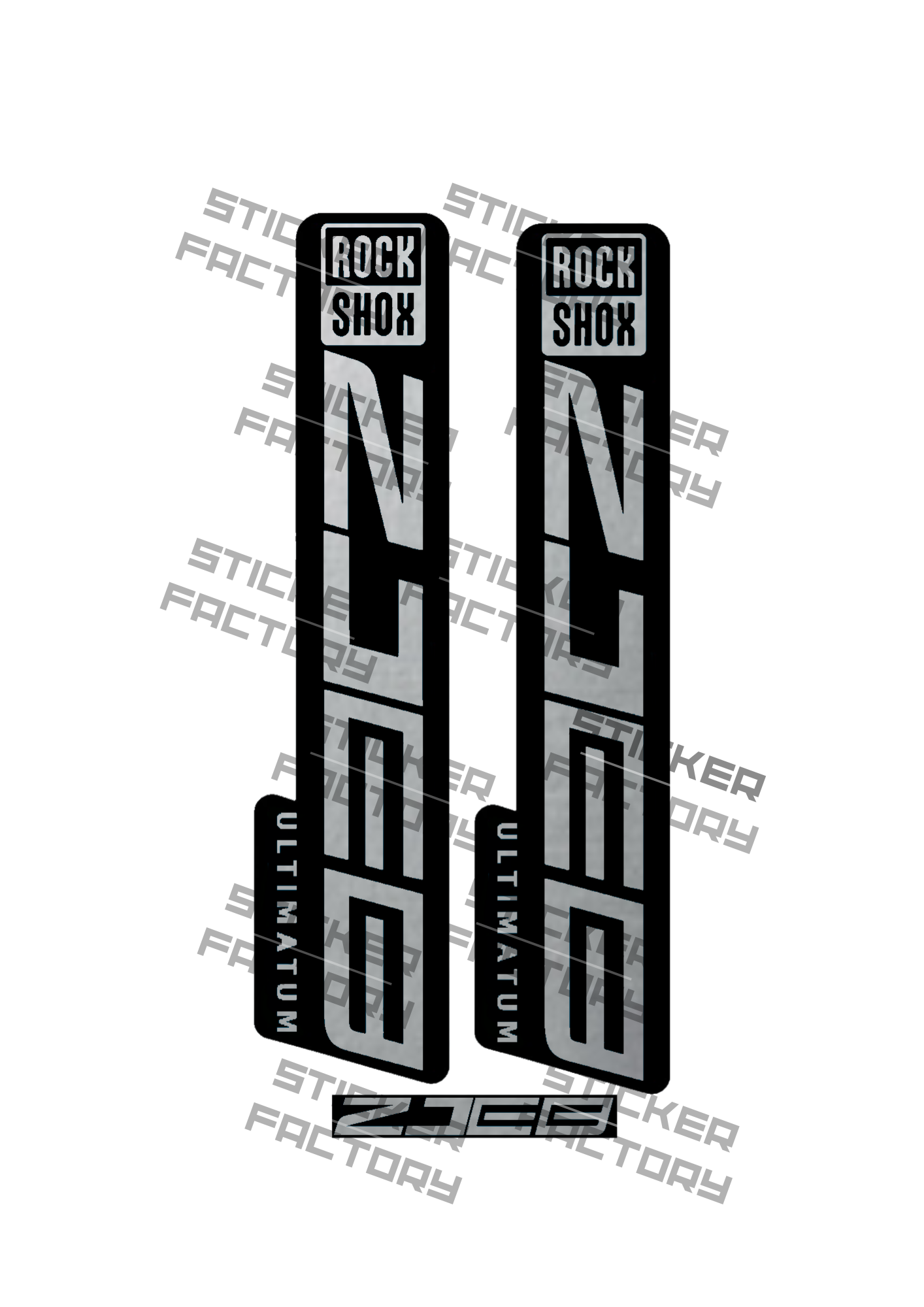 Naklejka na amortyzator Rock Shox ZJEB Ultimatum