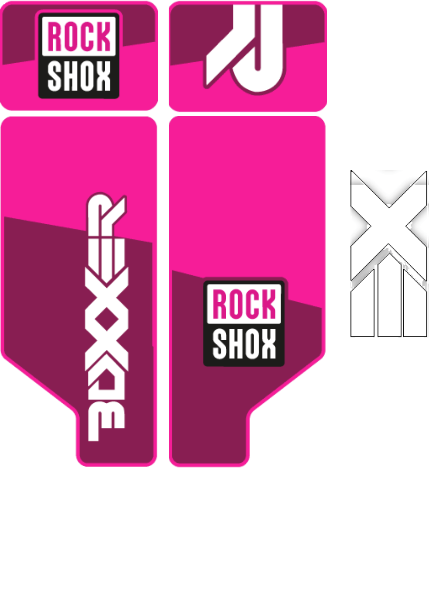 Naklejka na amortyzator Rock Shox Boxxer 2012