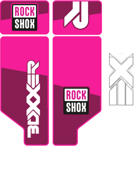 Naklejka na amortyzator Rock Shox Boxxer 2012