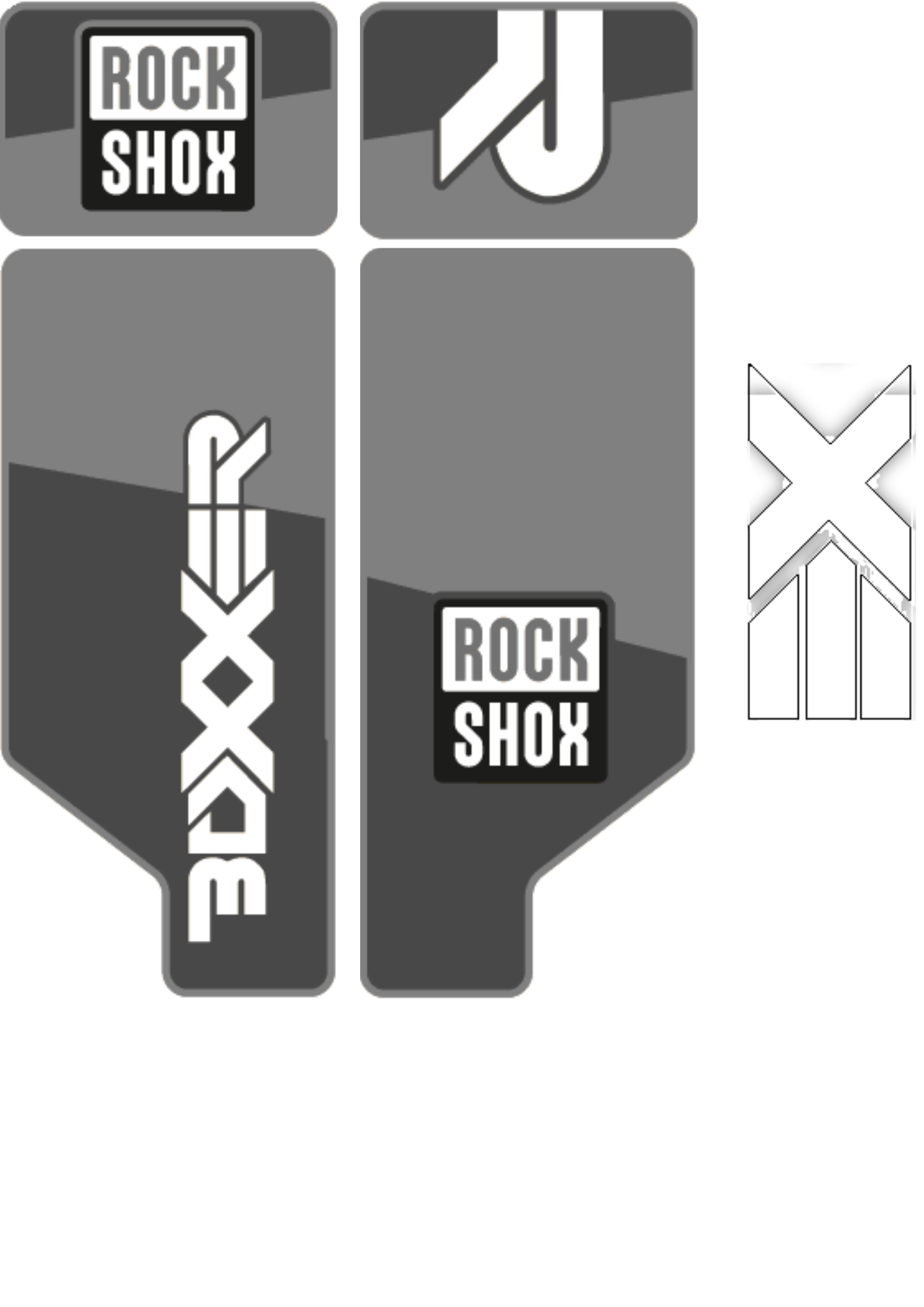 Naklejka na amortyzator Rock Shox Boxxer 2012