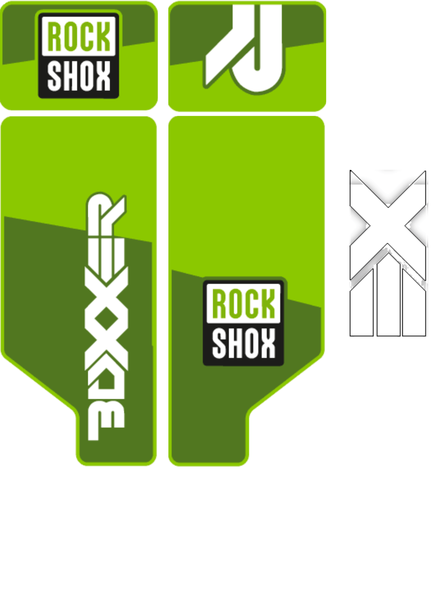 Naklejka na amortyzator Rock Shox Boxxer 2012