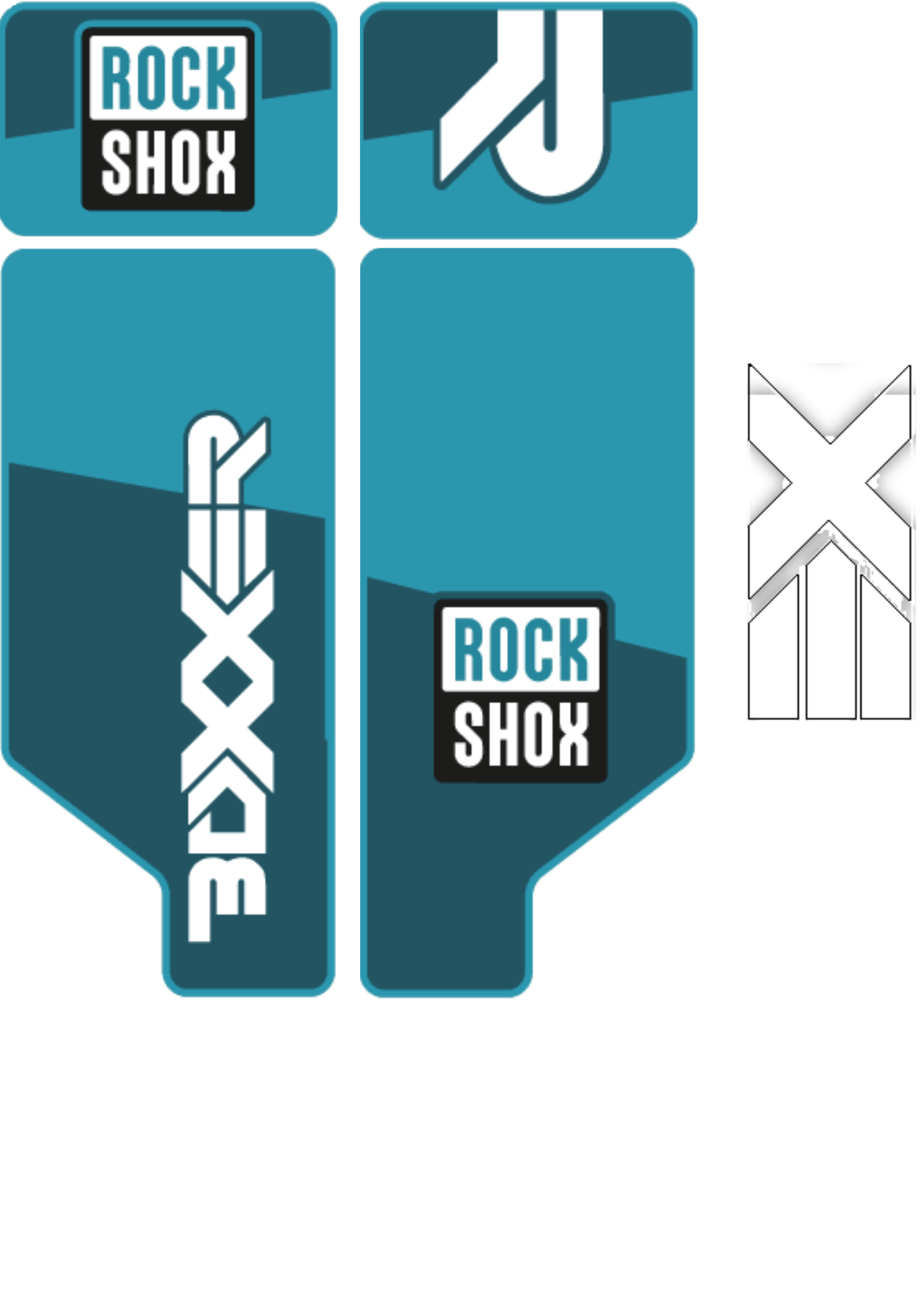 Naklejka na amortyzator Rock Shox Boxxer 2012