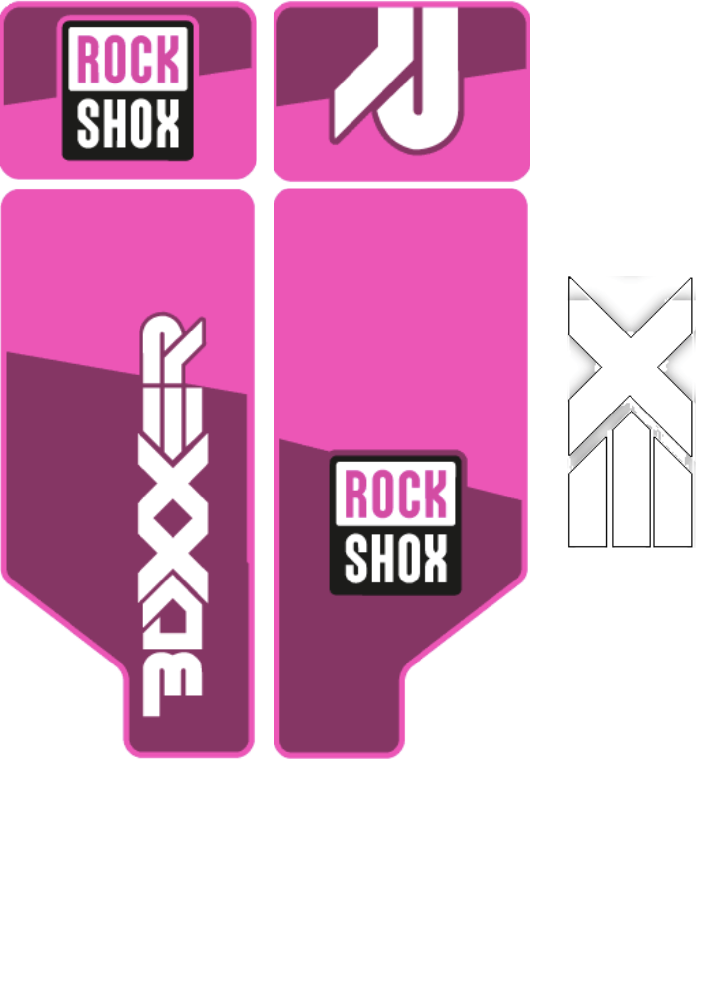 Naklejka na amortyzator Rock Shox Boxxer 2012