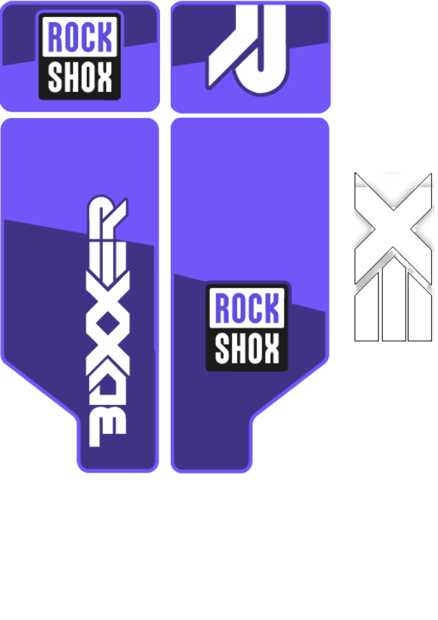 Naklejka na amortyzator Rock Shox Boxxer 2012