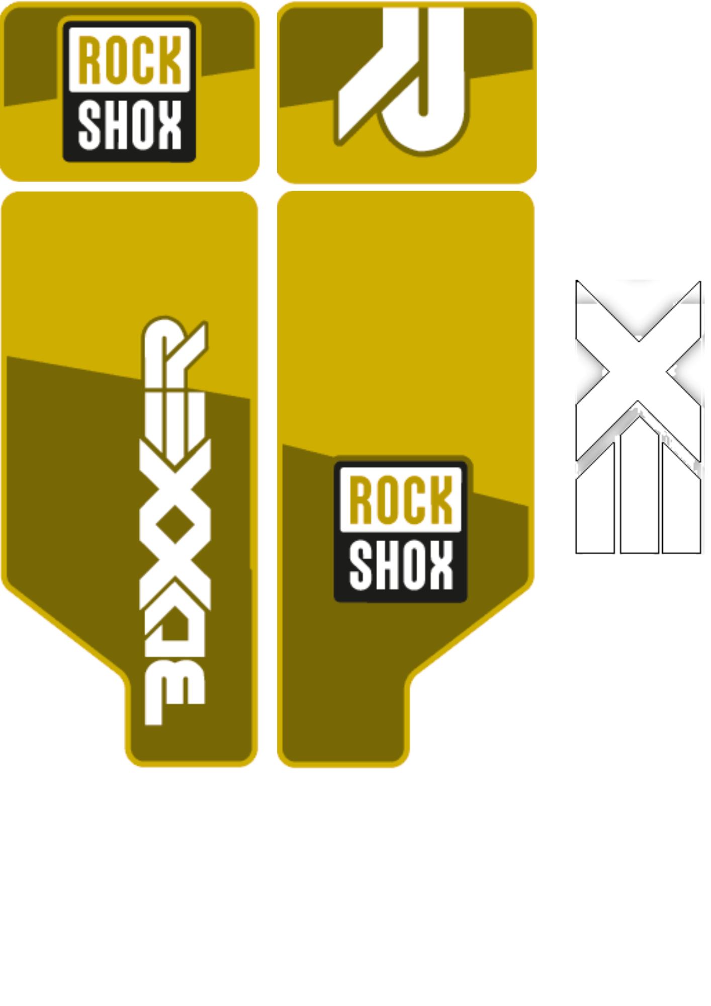 Naklejka na amortyzator Rock Shox Boxxer 2012
