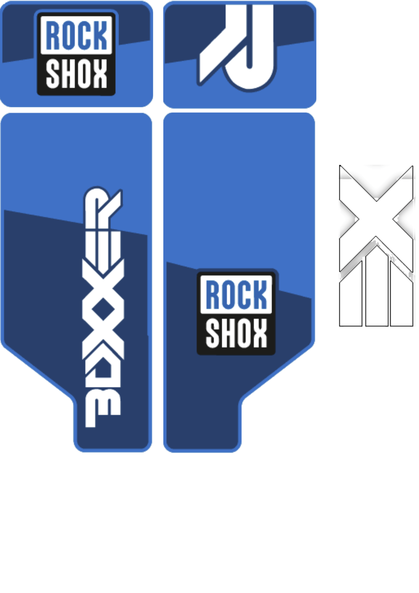 Naklejka na amortyzator Rock Shox Boxxer 2012