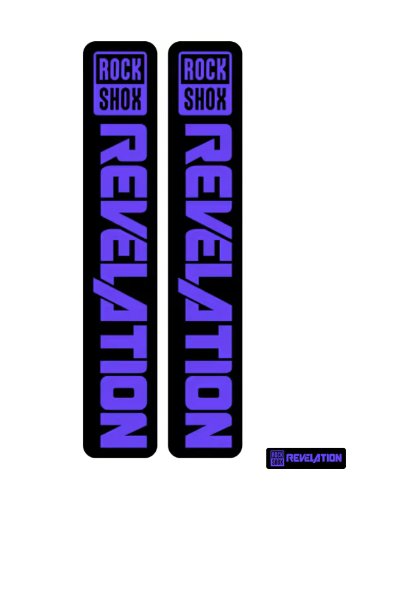 Naklejka na amortyzator Rock Shox Revelation