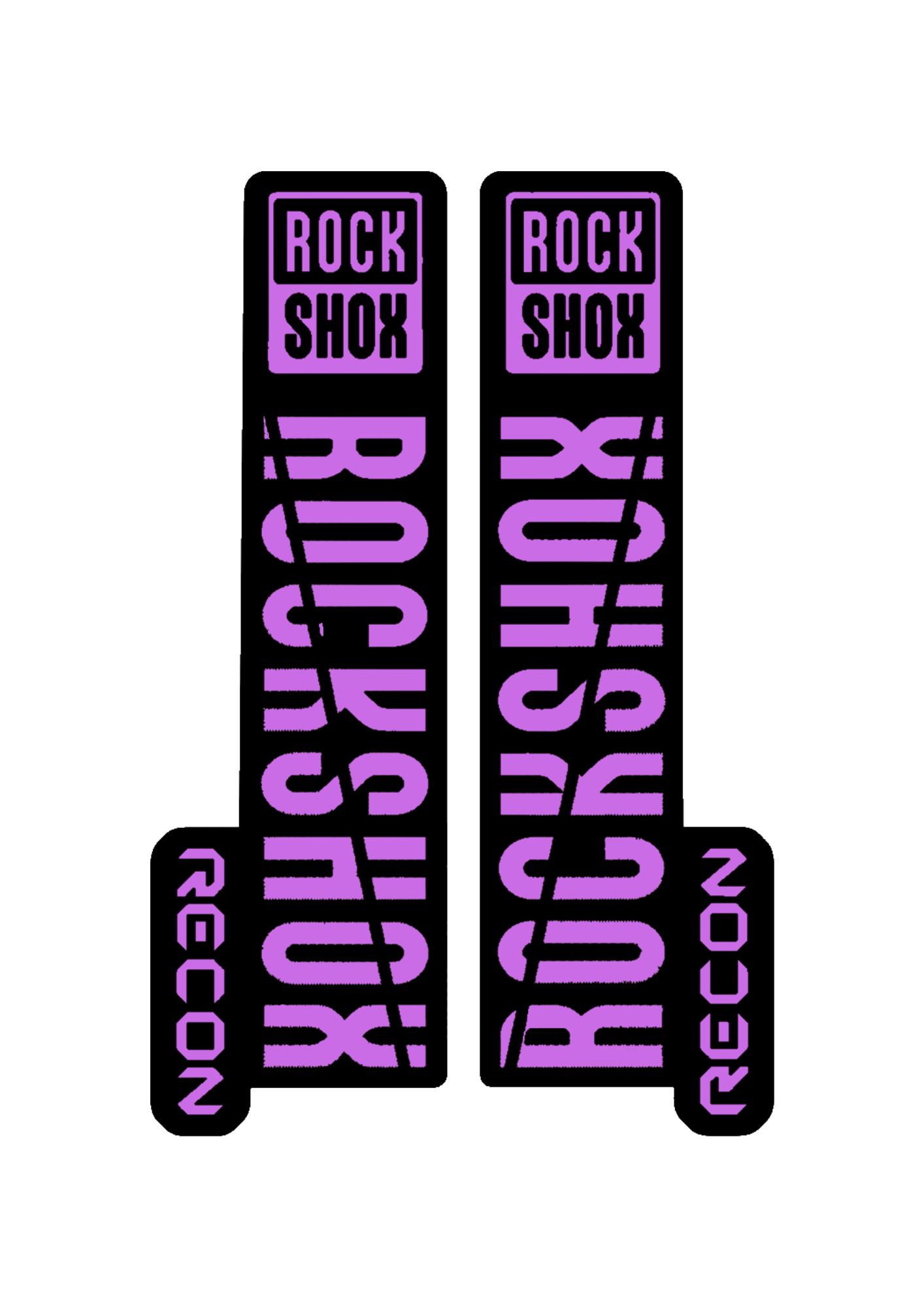Naklejka na amortyzator Rock Shox Recon
