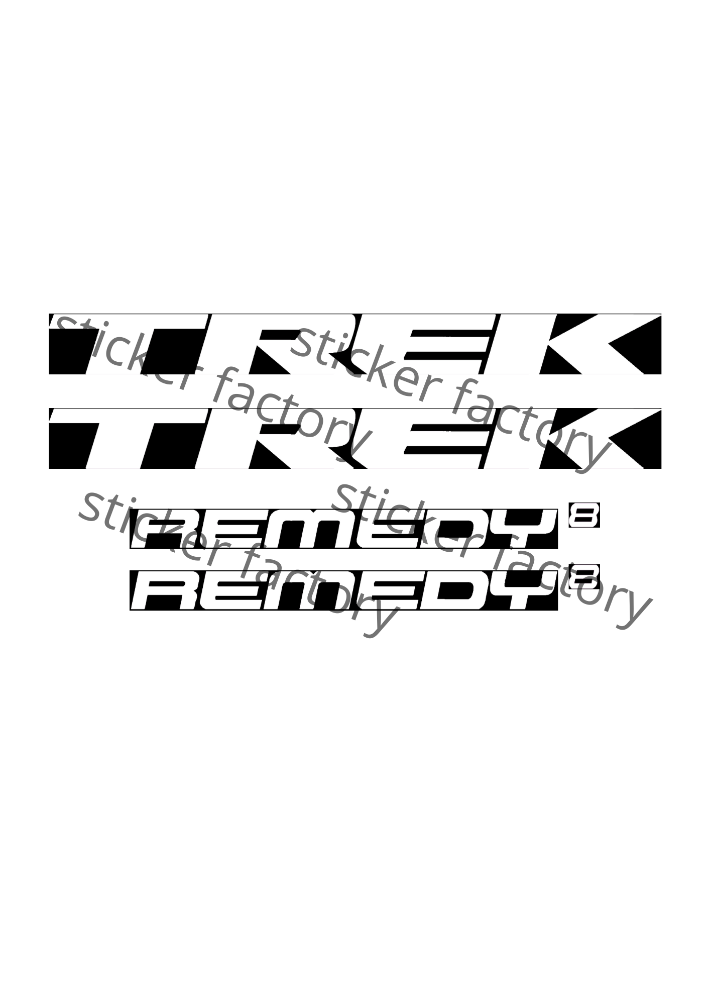 Naklejka na ramę Trek Remedy 8