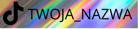 Naklejka z twoją nazwą na TikToku (1 sztuka) 1,5 na X