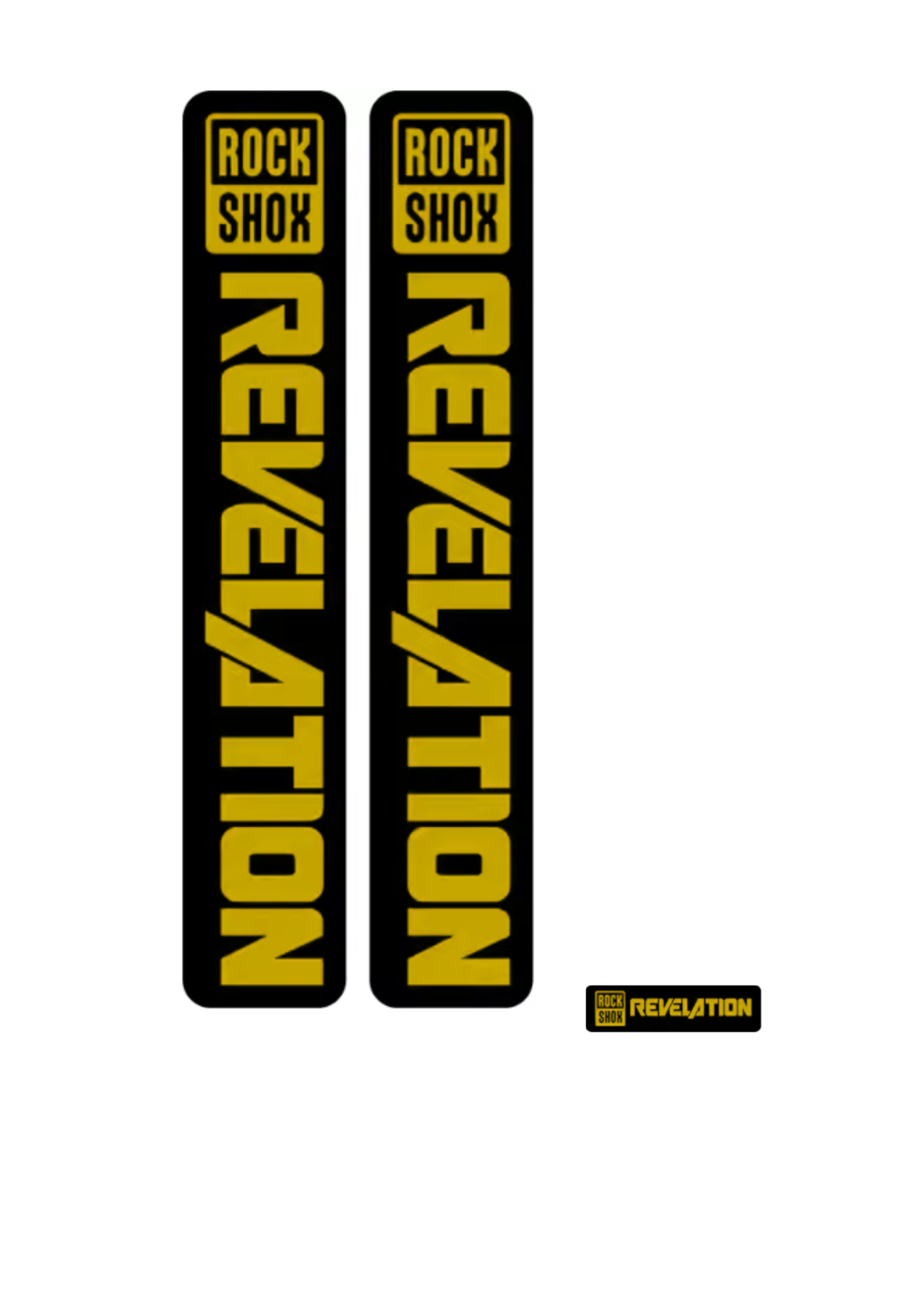 Naklejka na amortyzator Rock Shox Revelation