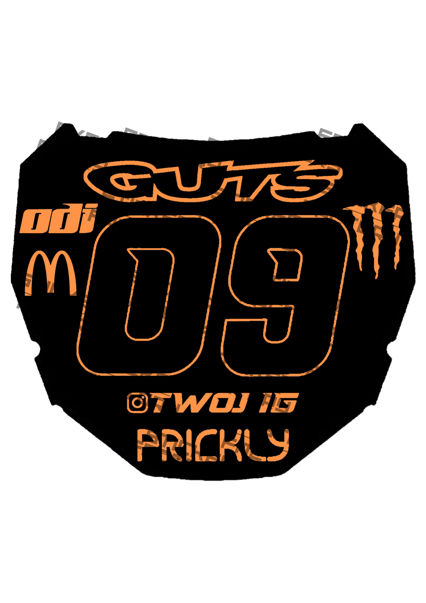 Naklejka na Odi Plate (styl 1)